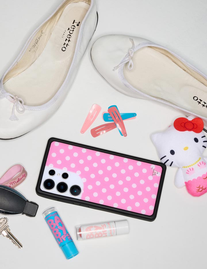 Polka Dot | Pink and White Samsung Galaxy Case
