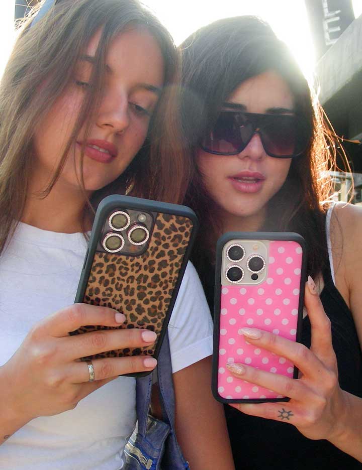 Polka Dot | Pink and White iPhone Case