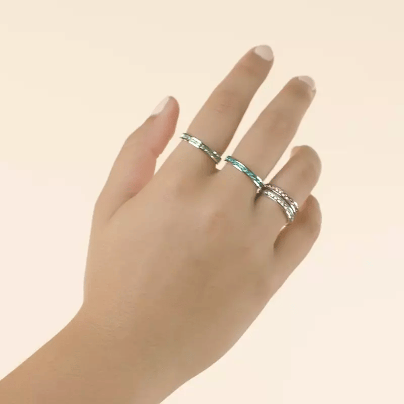 Tessa Pink Crystal Eternity Band