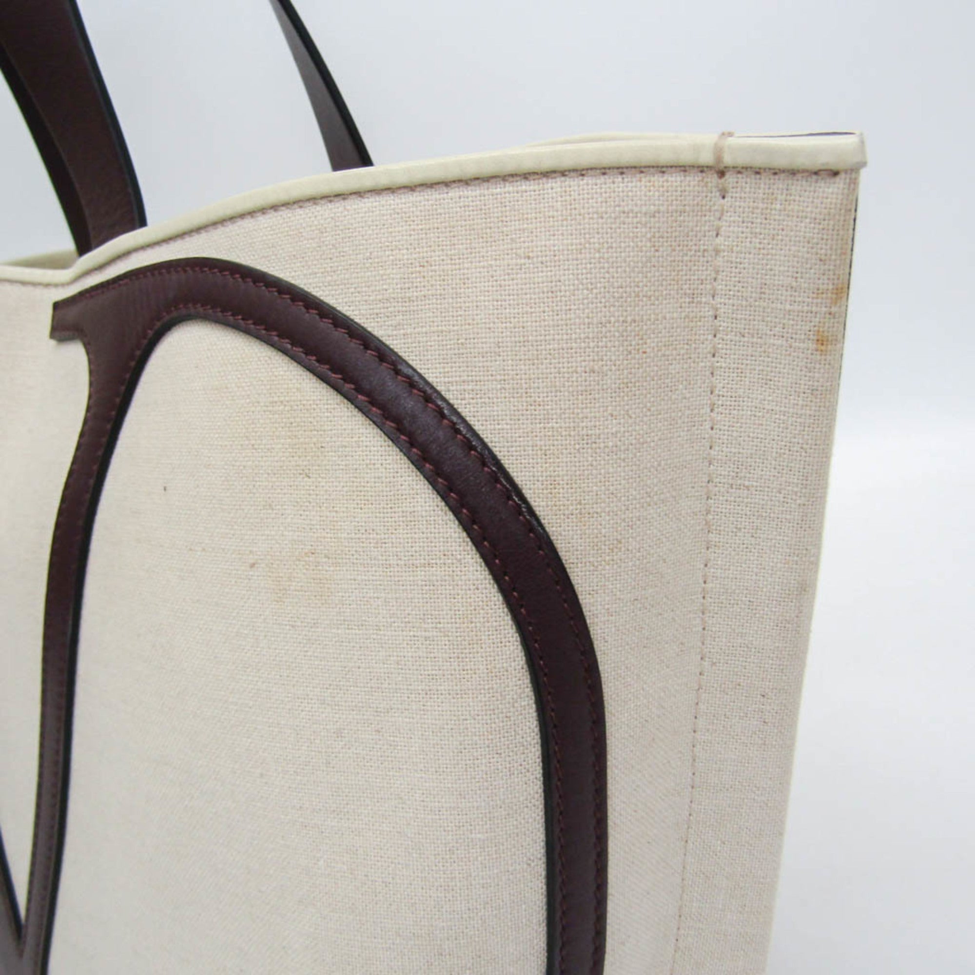 Valentino Garavani V Logo · Leather Canvas Tote