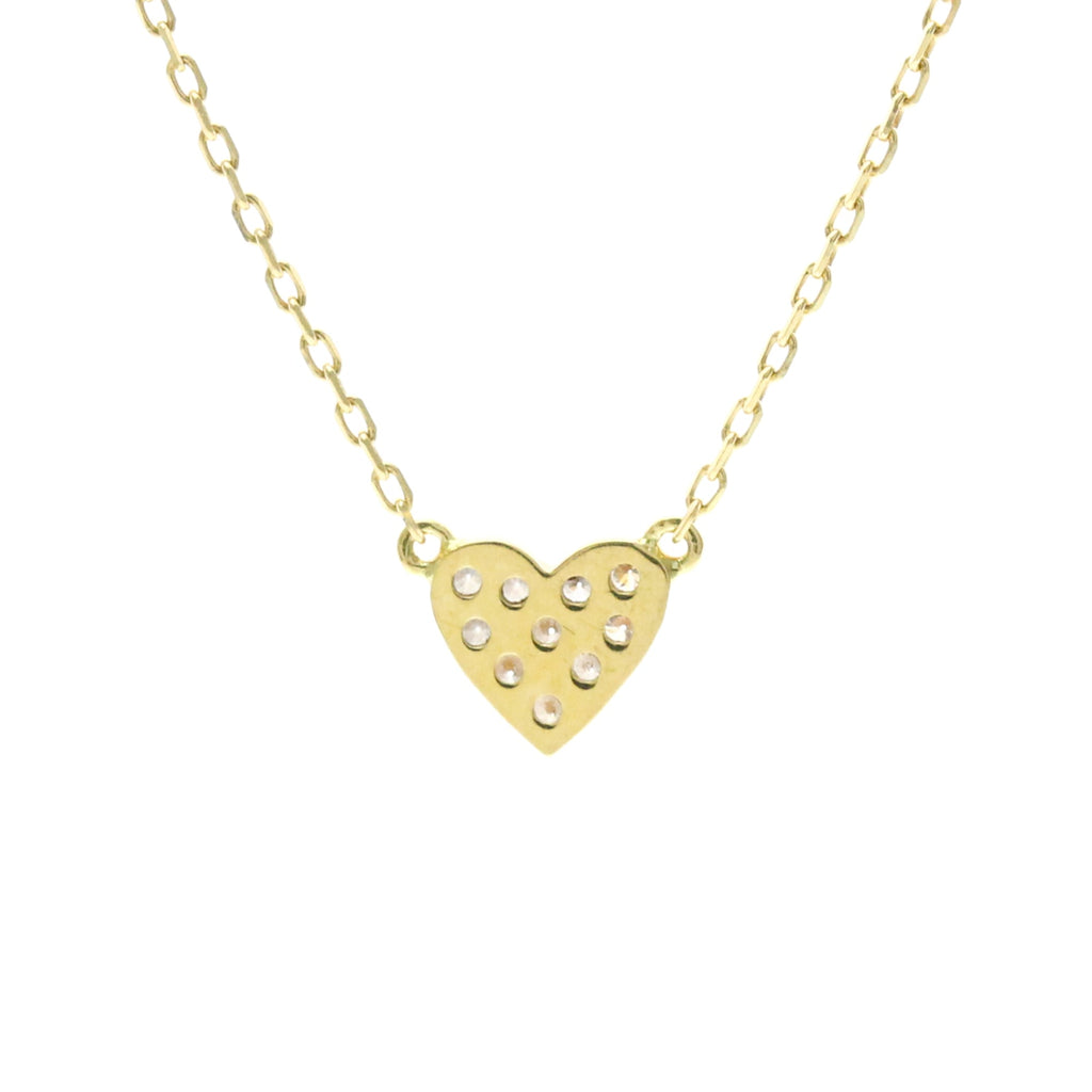 AHKAH Heart Pavé · 18K Yellow Gold · Diamond