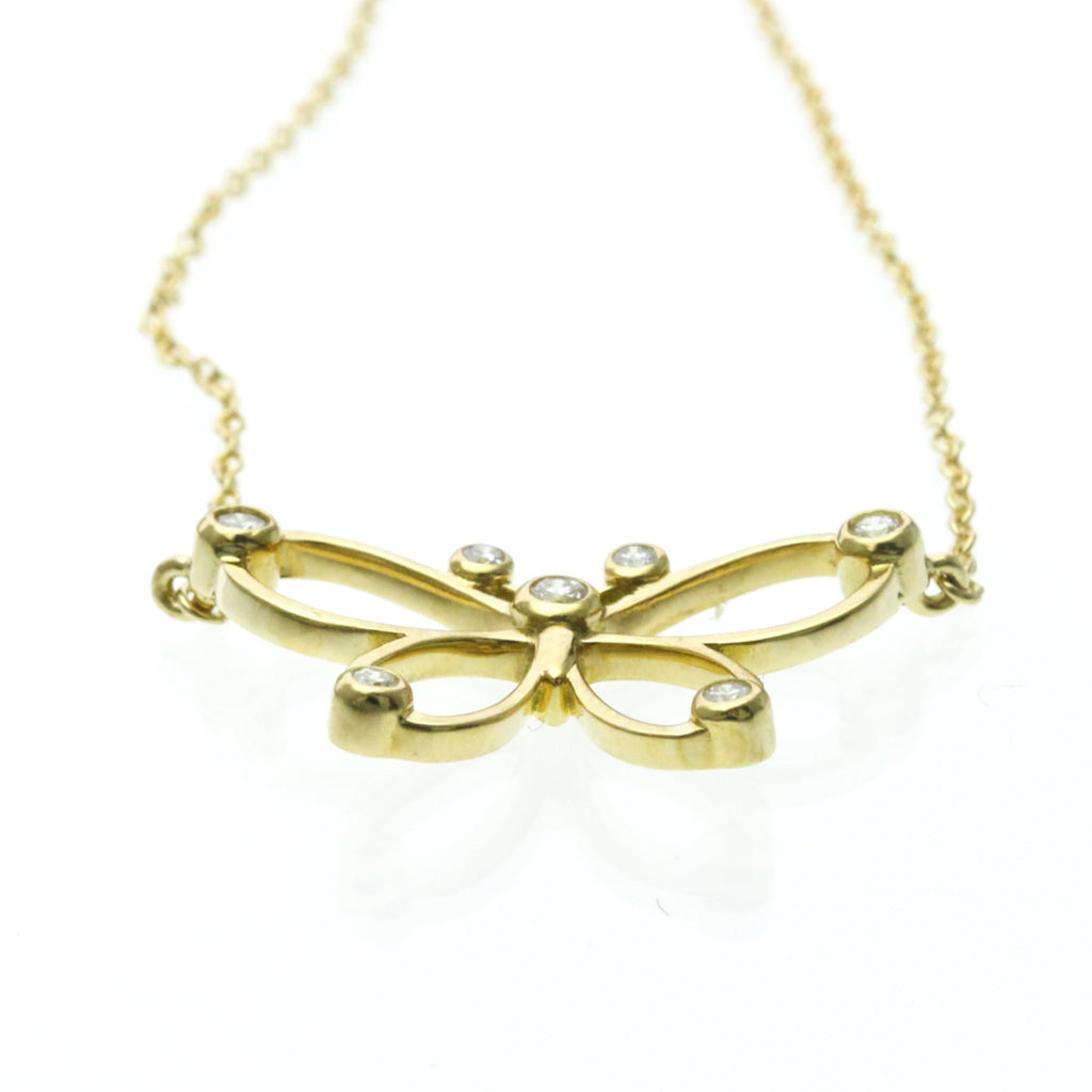 Tiffany Butterfly · Diamond · 18K Yellow Gold