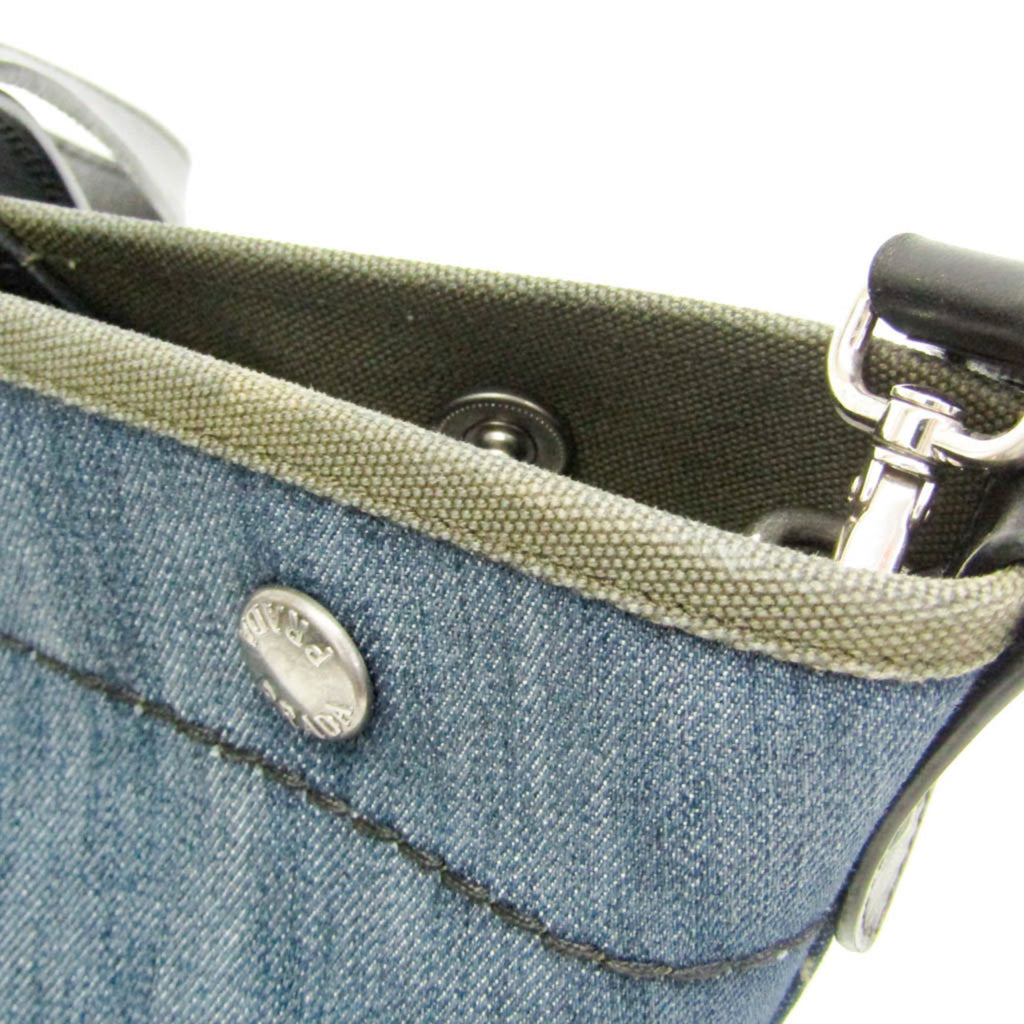 Prada Denim · Leather Tote