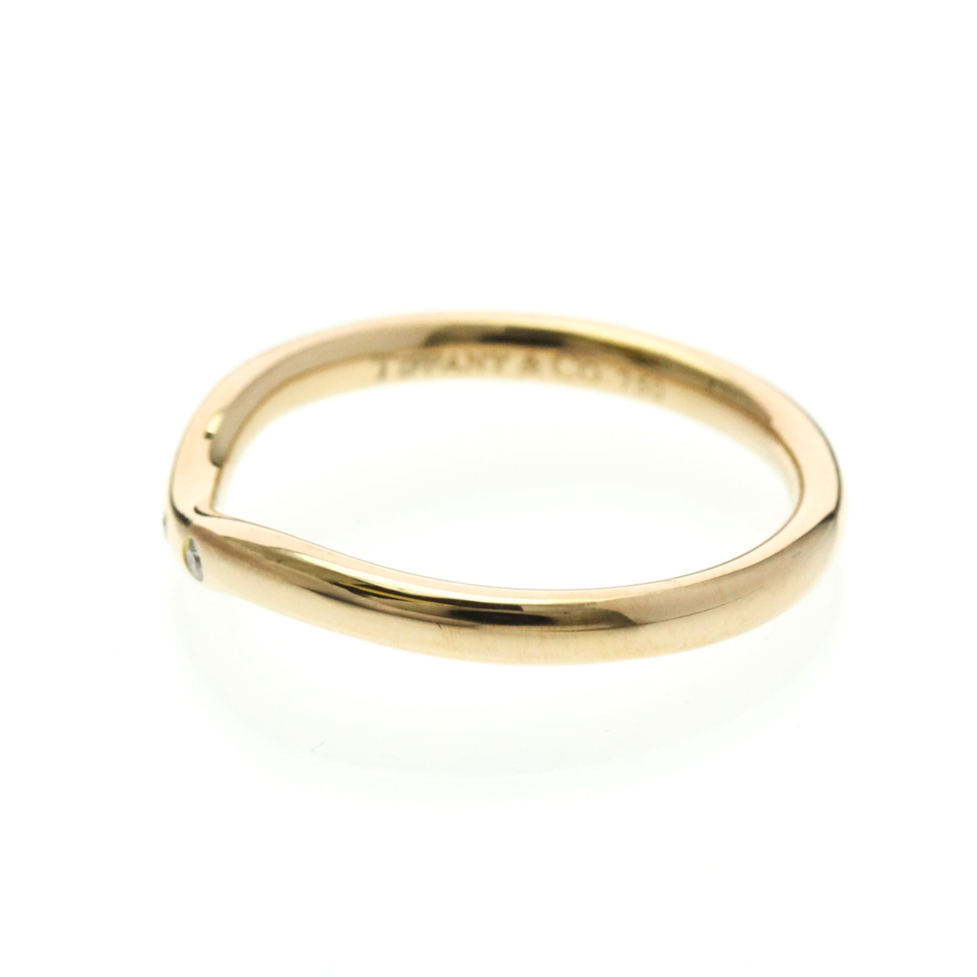 Tiffany Curved Band · Rose Gold · Diamond