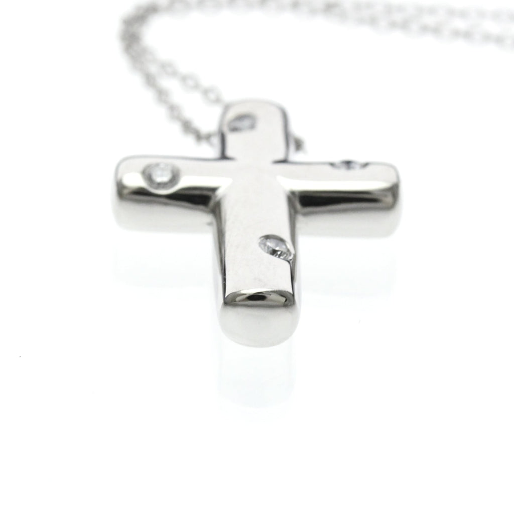 Tiffany Dots Cross · Platinum · Diamond