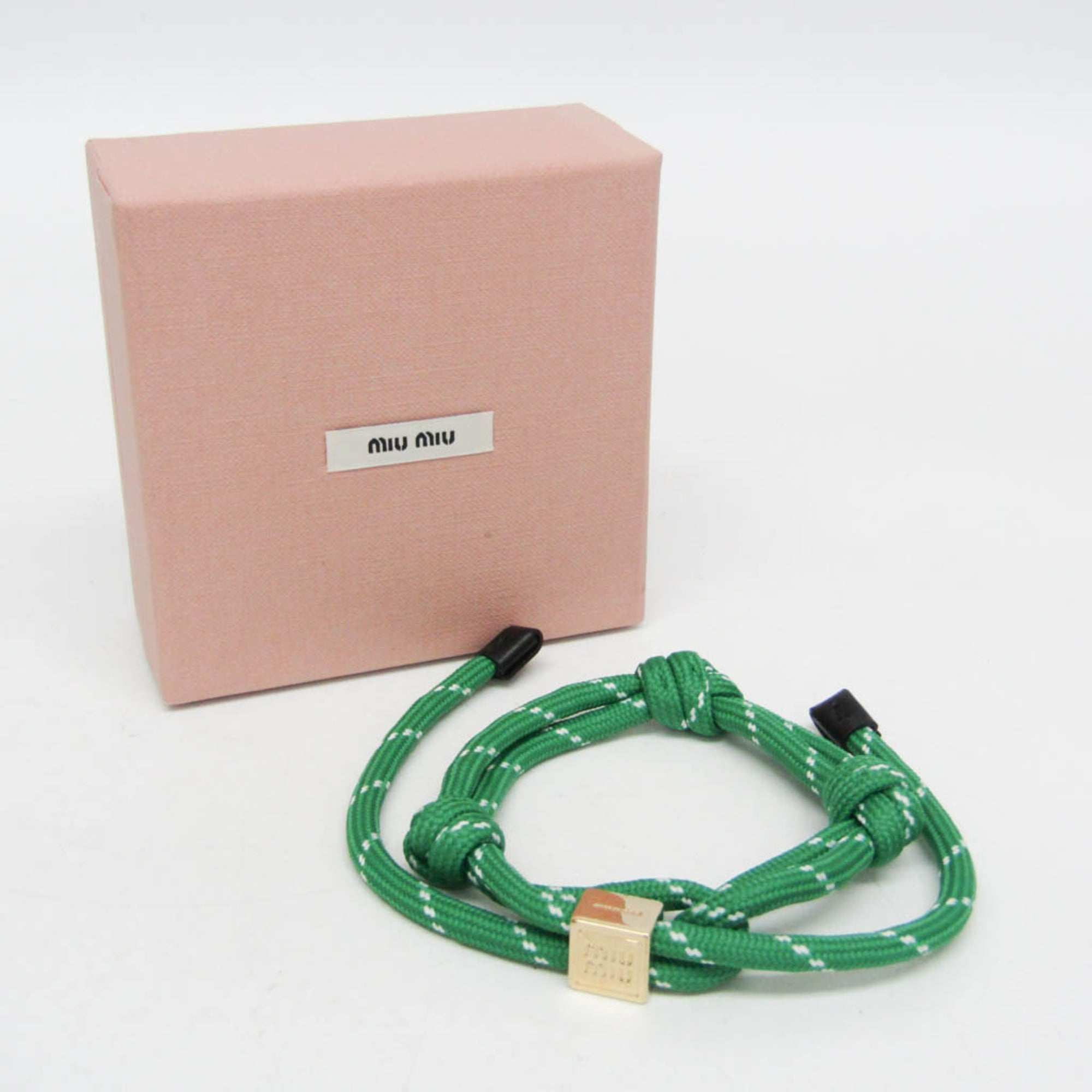 Miu Miu Logo Cord · Adjustable Bracelet