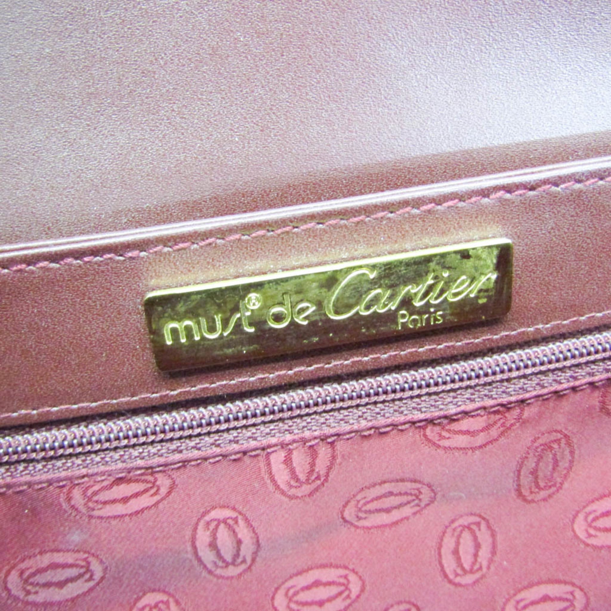 Cartier Must · Leather · Bordeaux