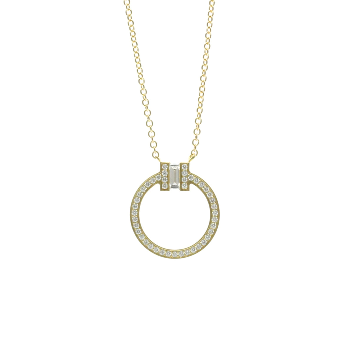 Tiffany T Circle · 18K Yellow Gold · Diamond