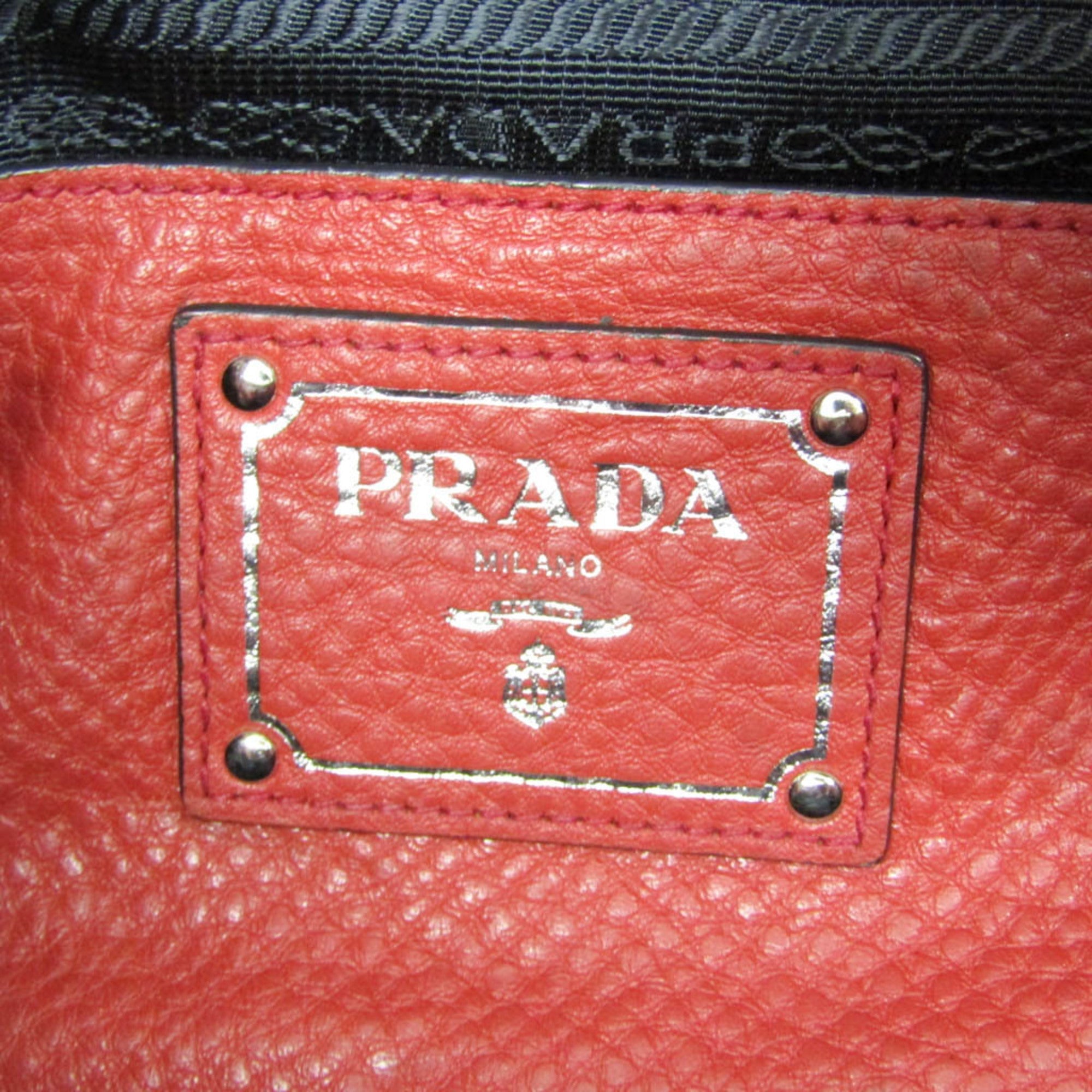 Prada Vitello Daino · Leather Shoulder Bag
