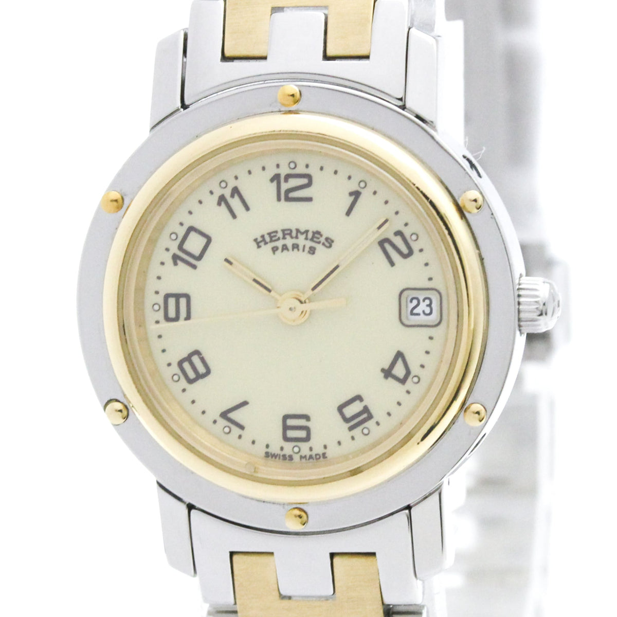 Hermès Clipper · Gold Plated Steel · Quartz