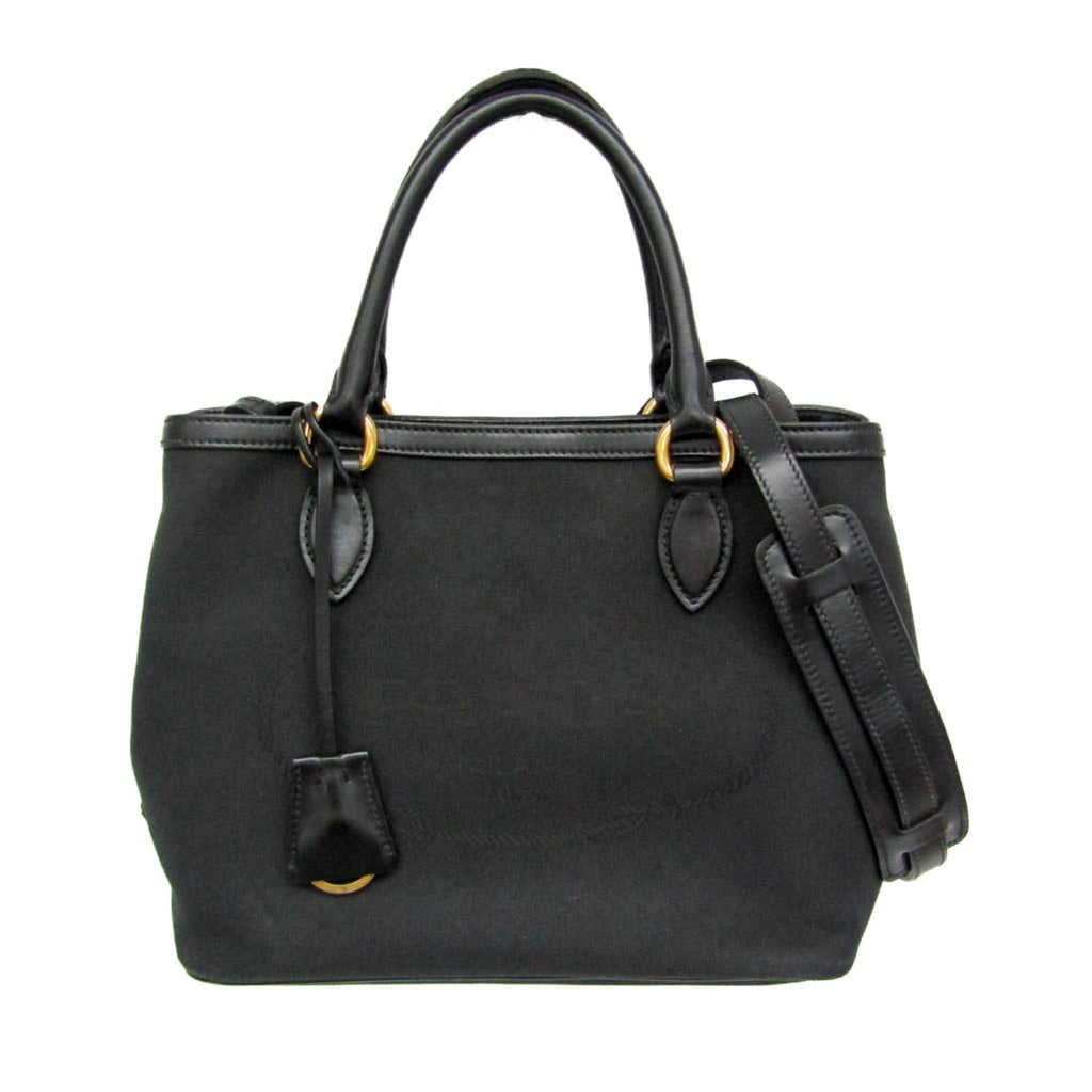 Prada Logo Jacquard · Leather