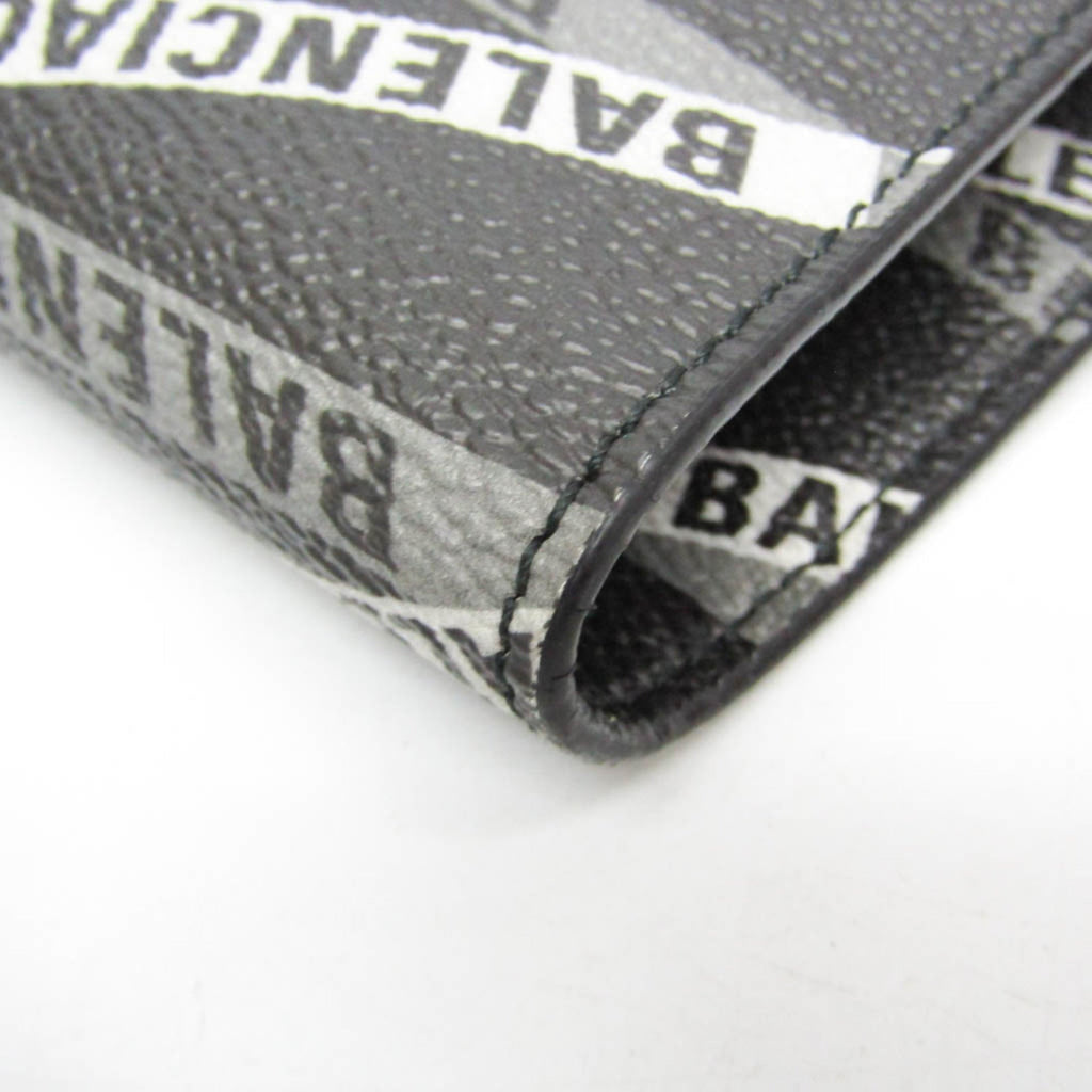 Balenciaga Logo Print · Leather Clutch