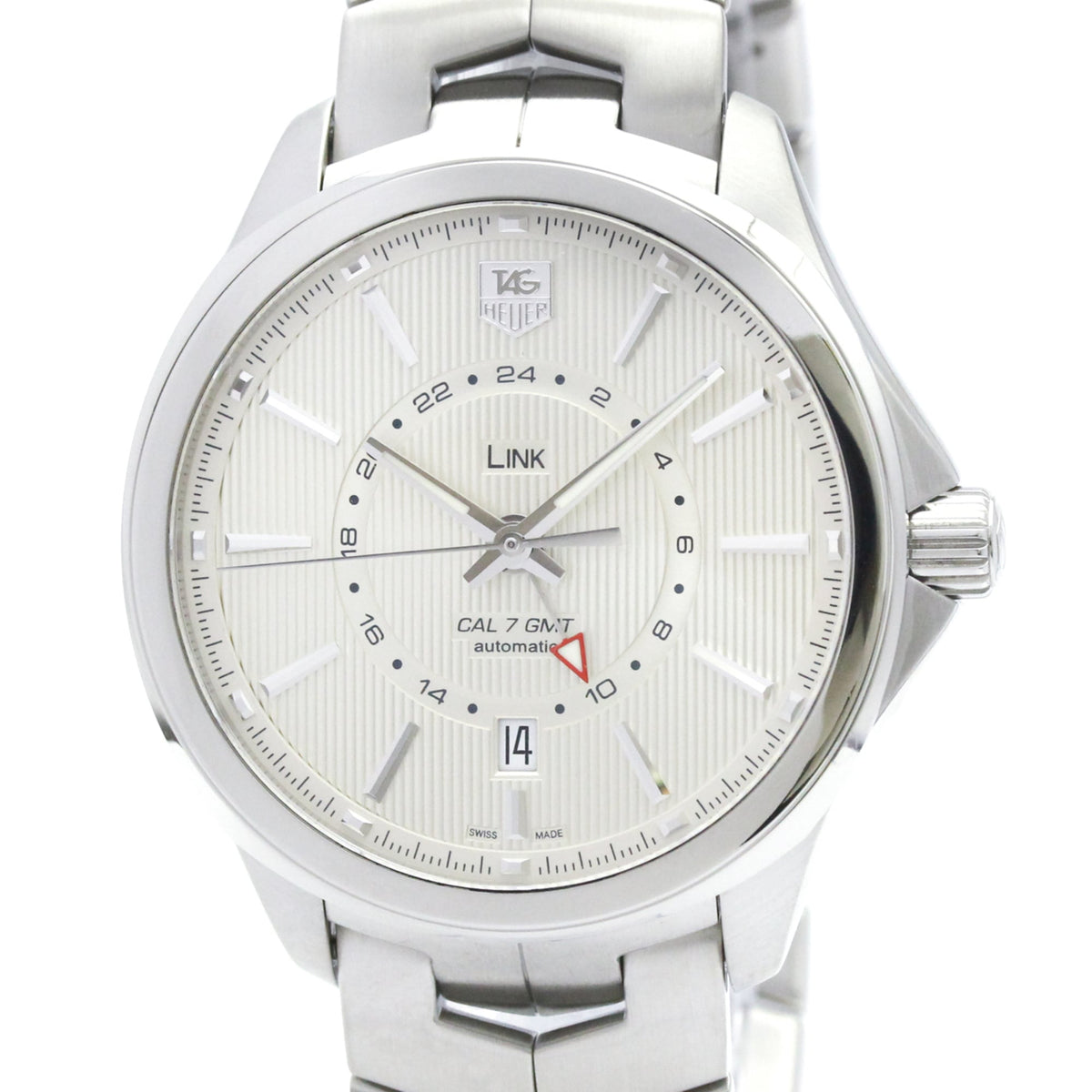 Tag Heuer Link Calibre 7 · GMT · Steel