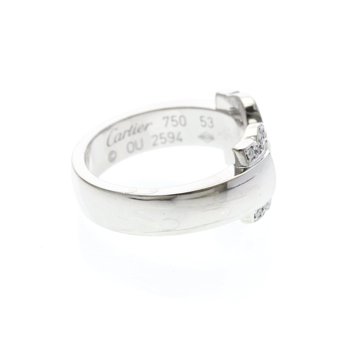 Cartier 2C Boucle · 18K White Gold · Diamond