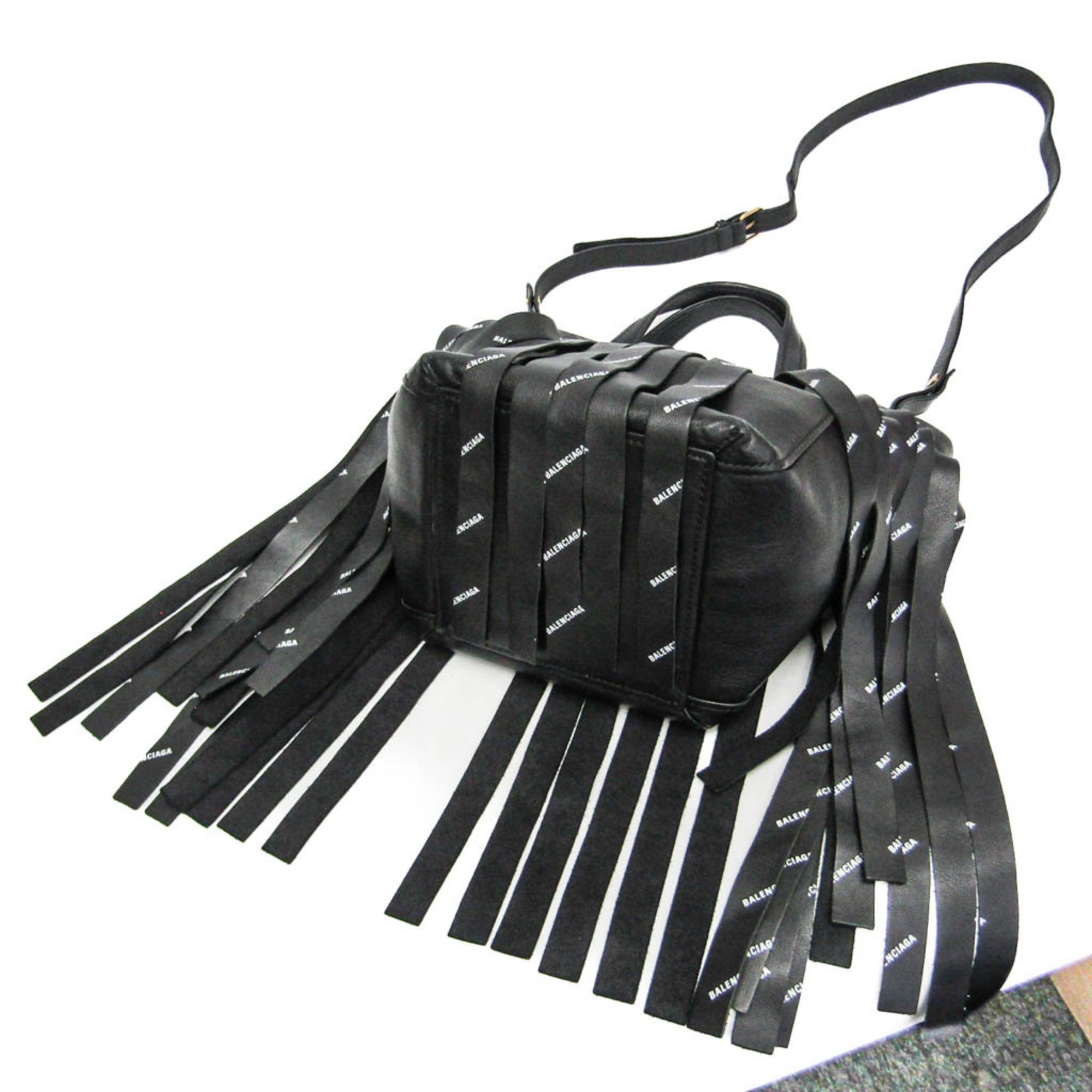 Balenciaga Laundry Cabas XS · Fringe · Leather