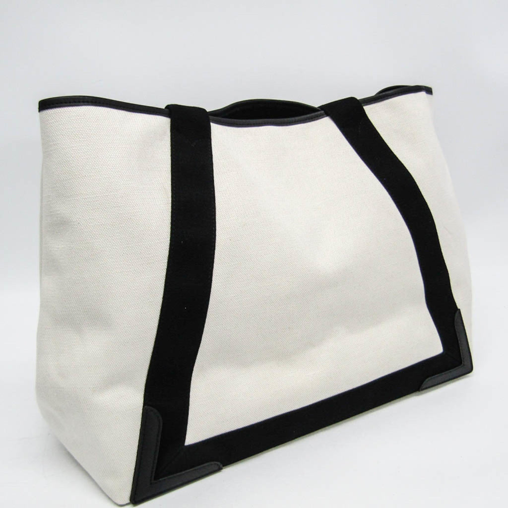 Balenciaga Navy Cabas · Canvas & Leather