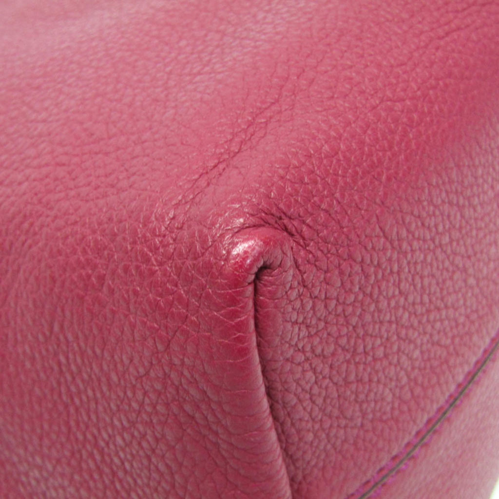 Fendi · Leather Handbag · Bordeaux