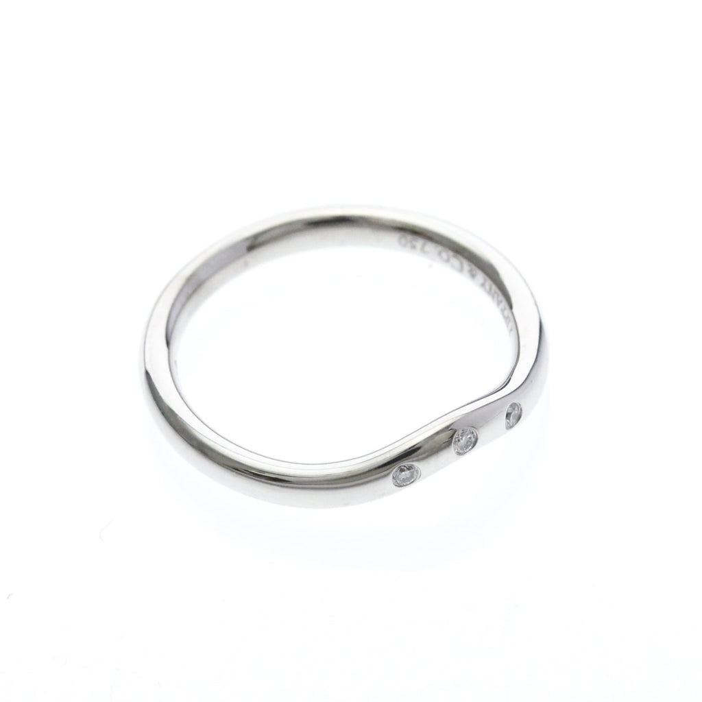 Tiffany Curved Band · Platinum · Diamonds