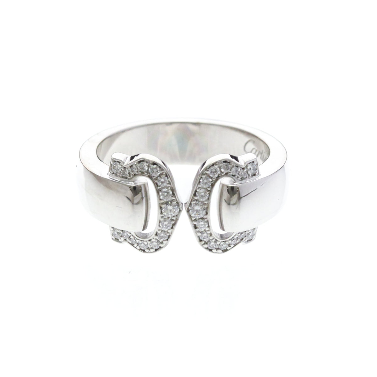 Cartier 2C Boucle · 18K White Gold · Diamond