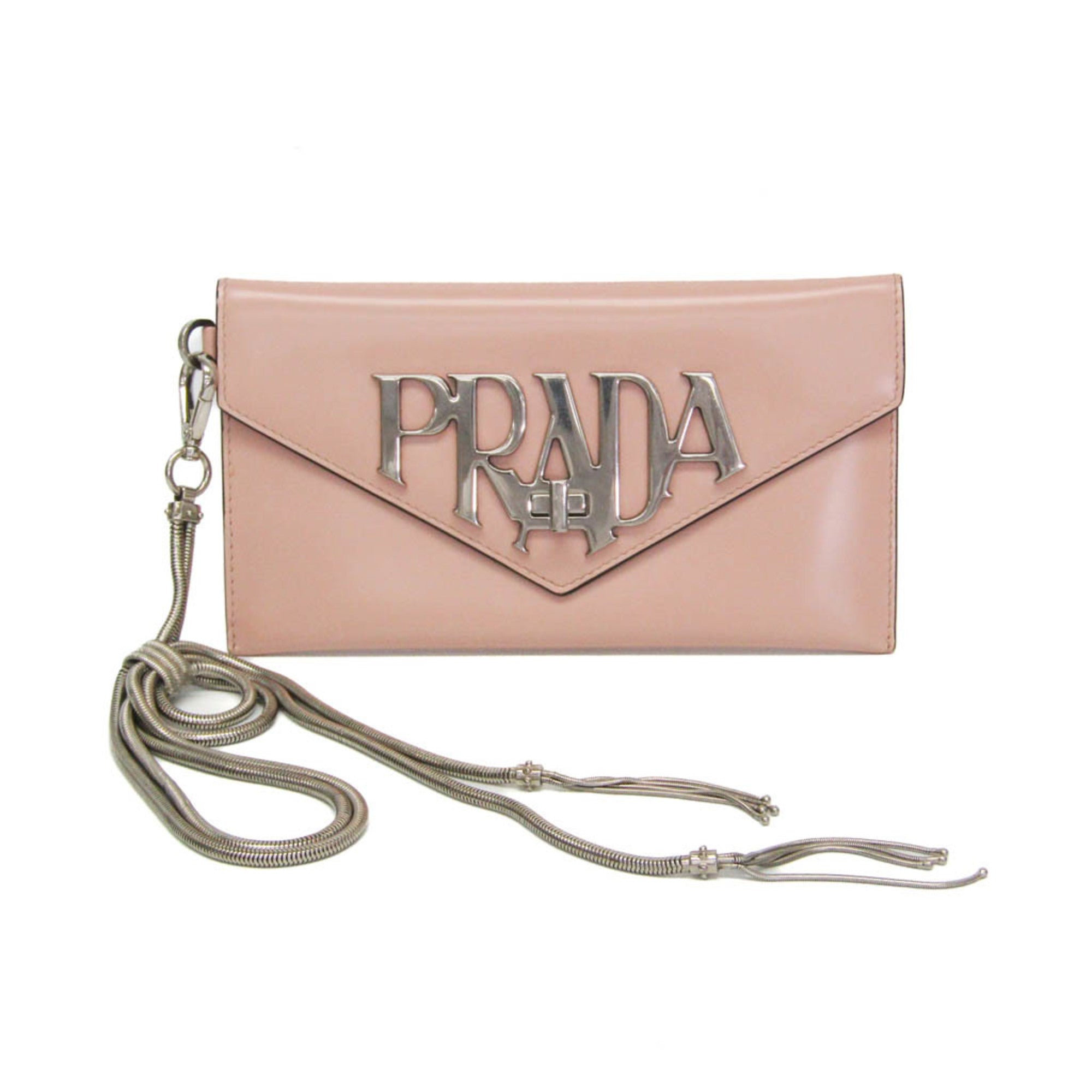 Prada Envelope Chain · Leather Clutch