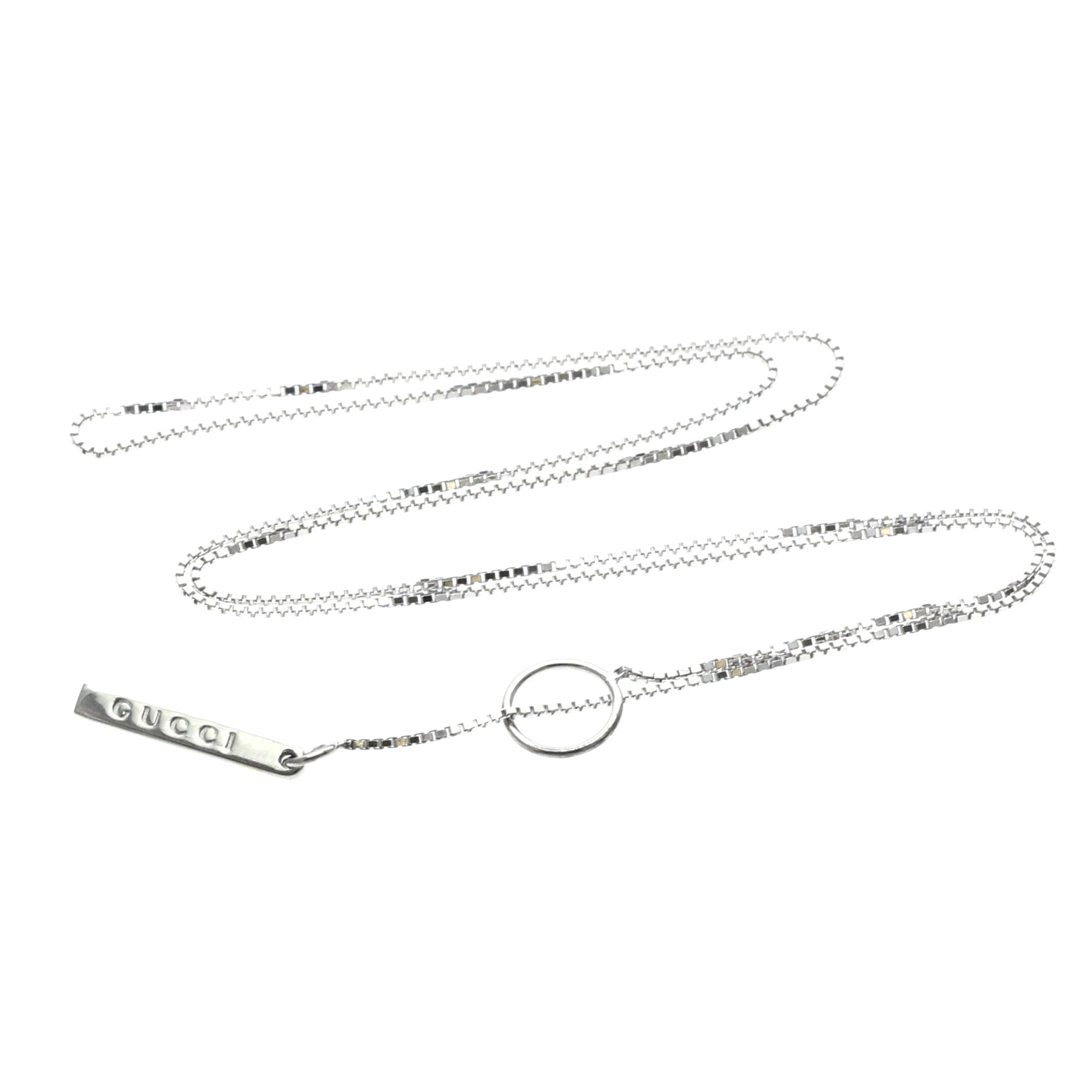 Gucci Lariat · 18K White Gold