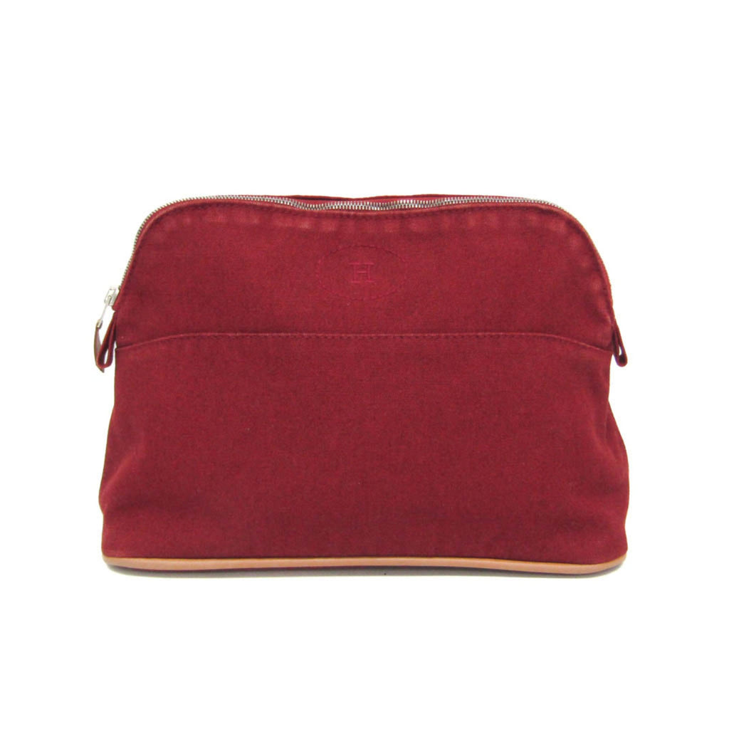 Hermès Bolide MM · Canvas & Leather Pouch