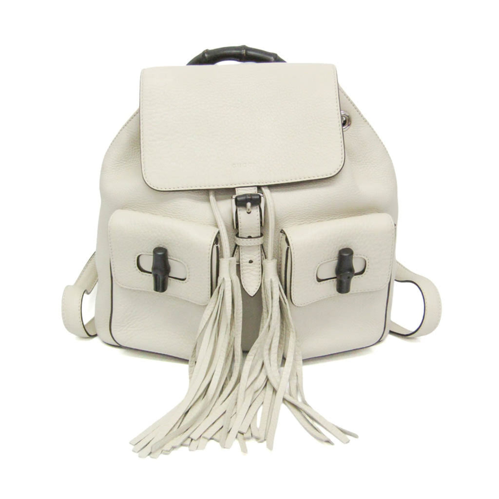 Gucci Bamboo · Leather Backpack