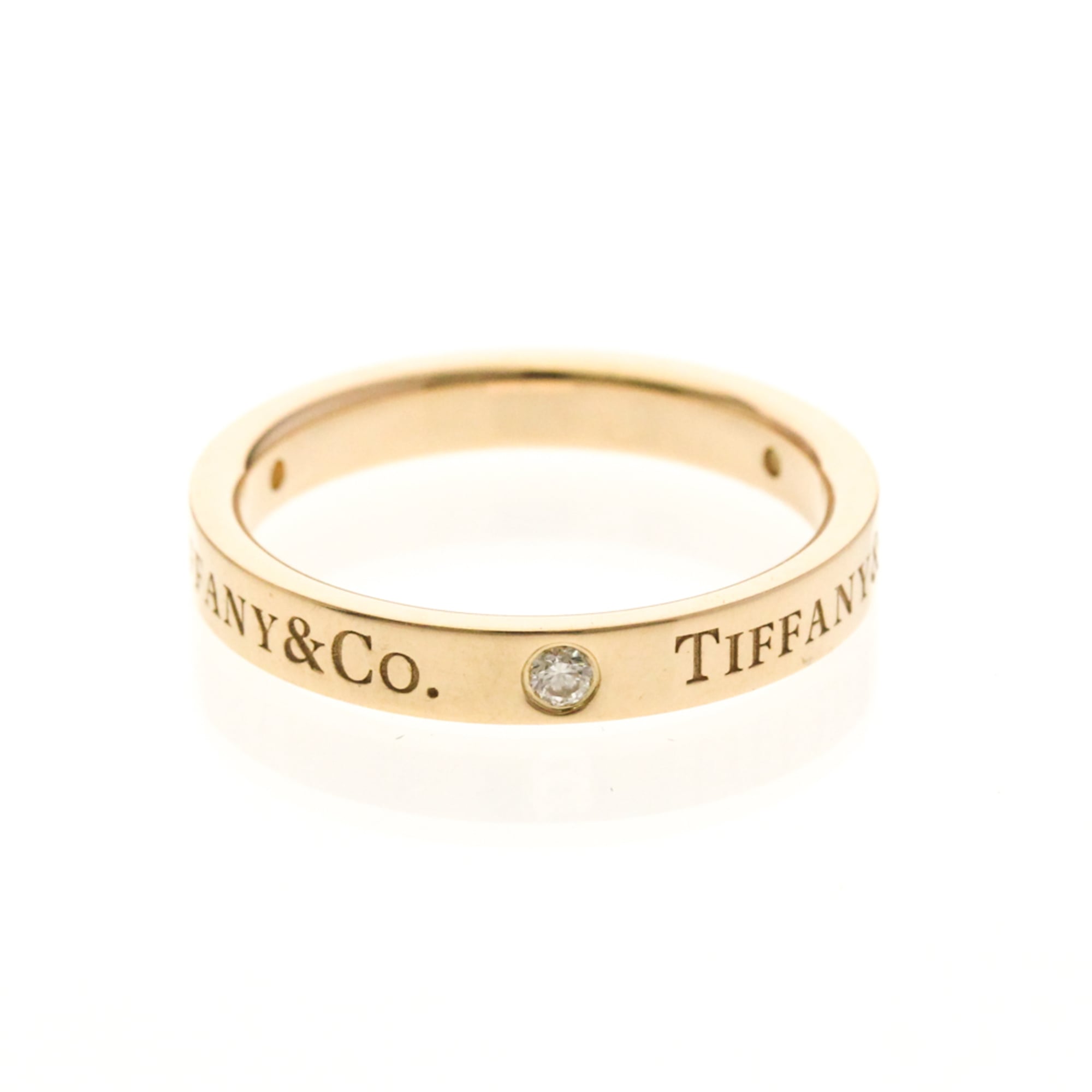 Tiffany Flat Band · Diamond · Rose Gold