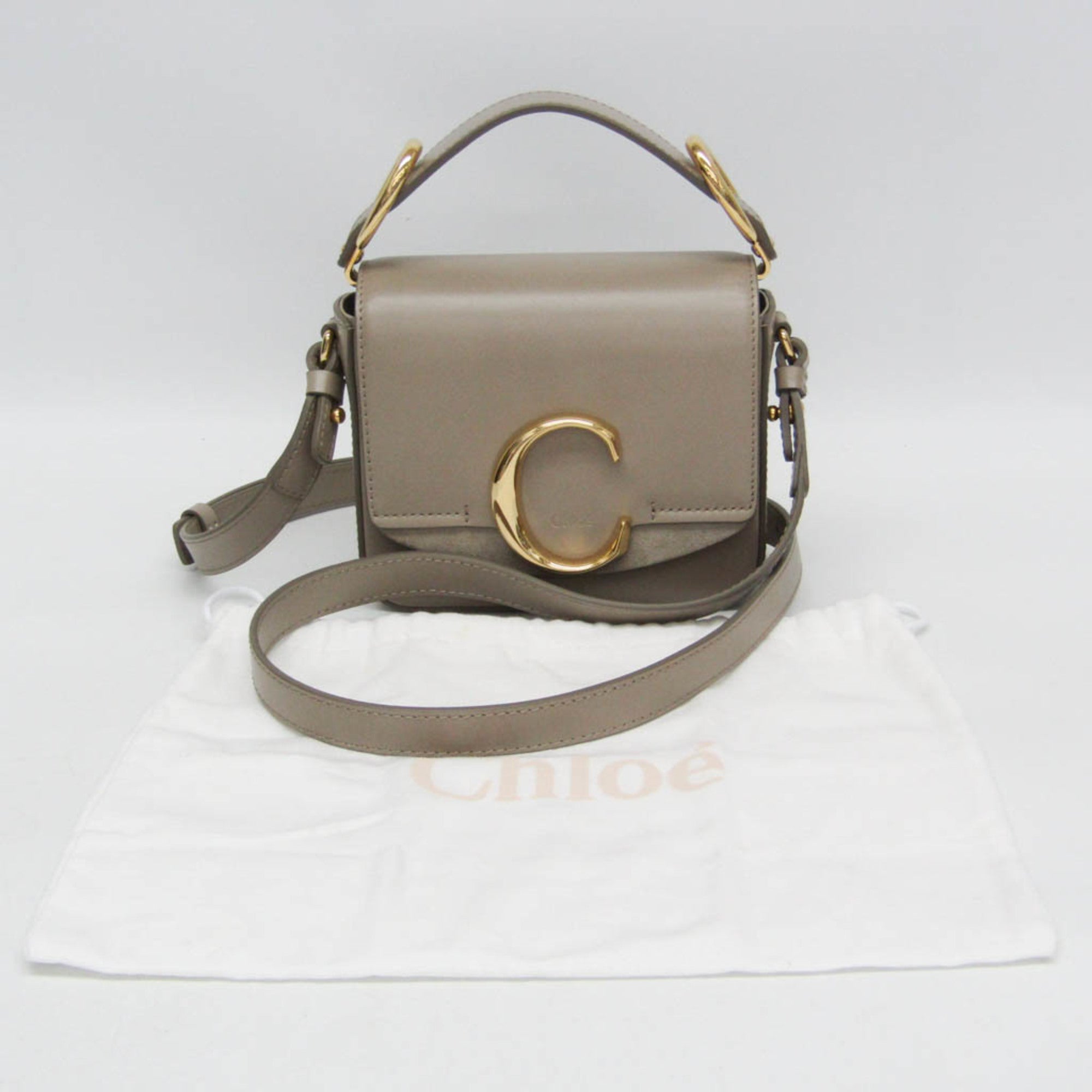 Chloé C Mini · Suede & Leather