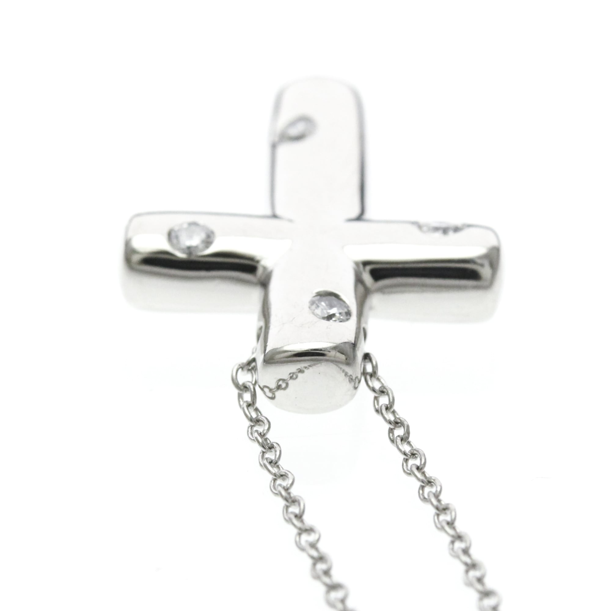 Tiffany Dots Cross · Platinum · Diamond
