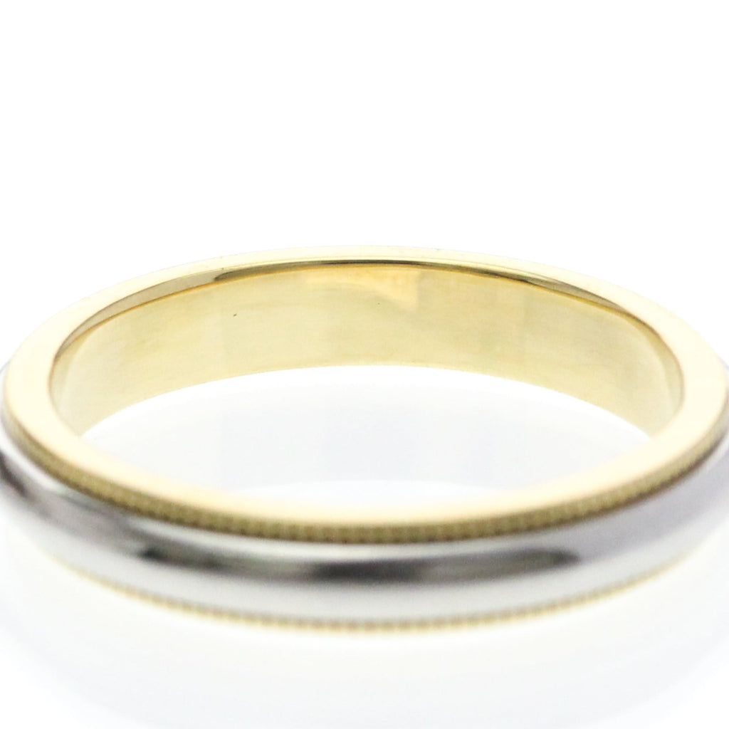 Tiffany Milgrain · Platinum & 18K Yellow Gold