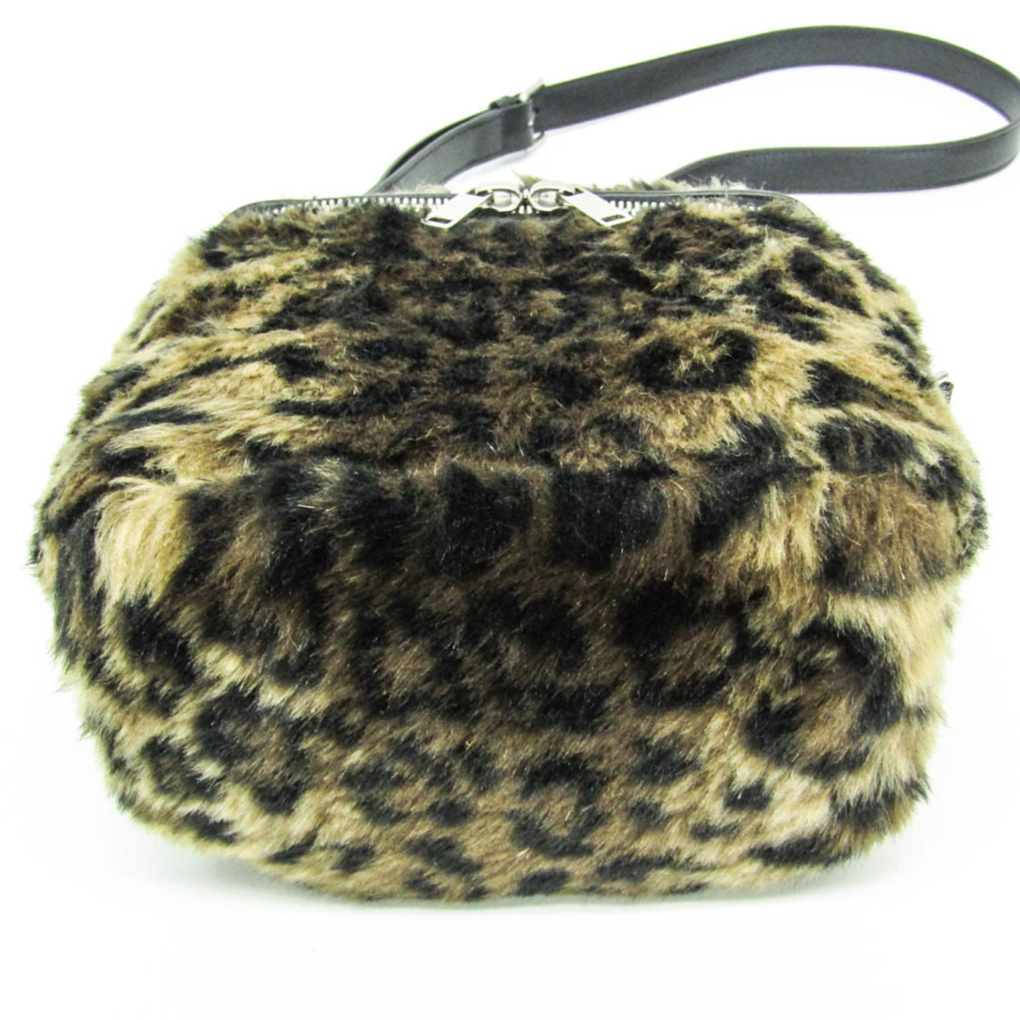 Celine Fluffy Box · Leopard Faux Fur