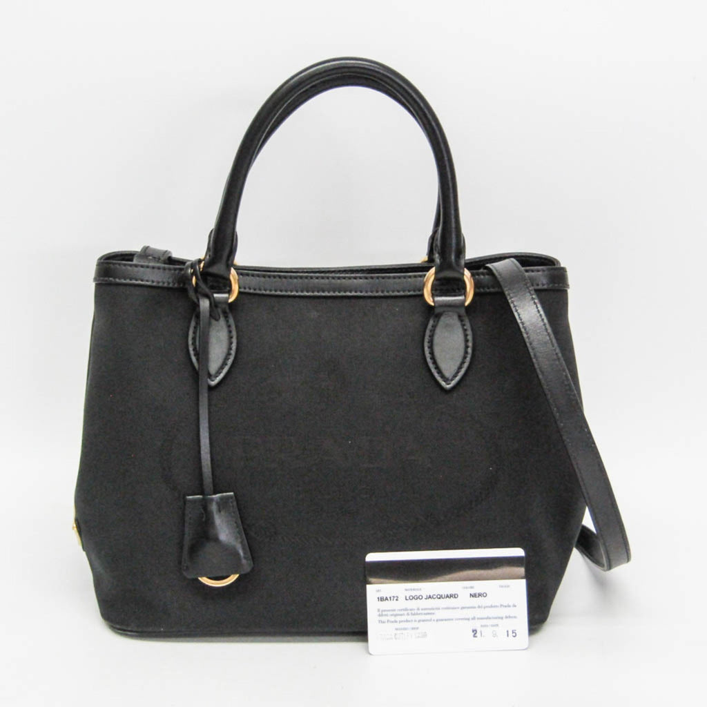 Prada Logo Jacquard · Leather