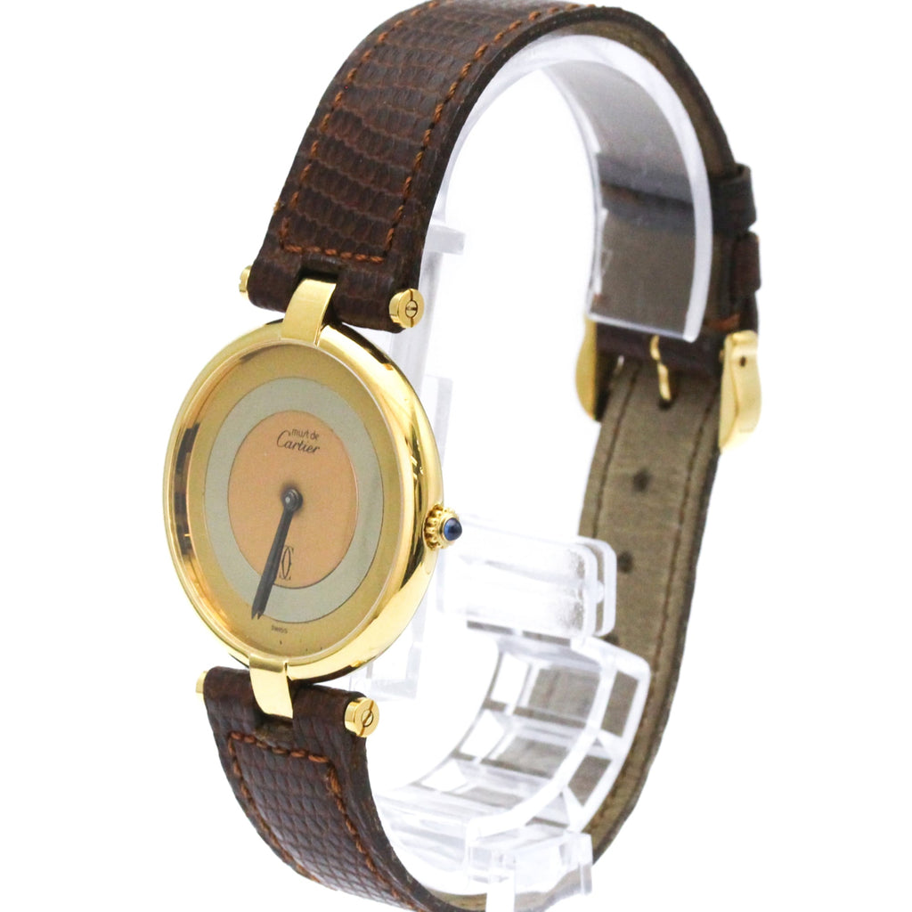Cartier Must Vendome · Gold Plated · Quartz