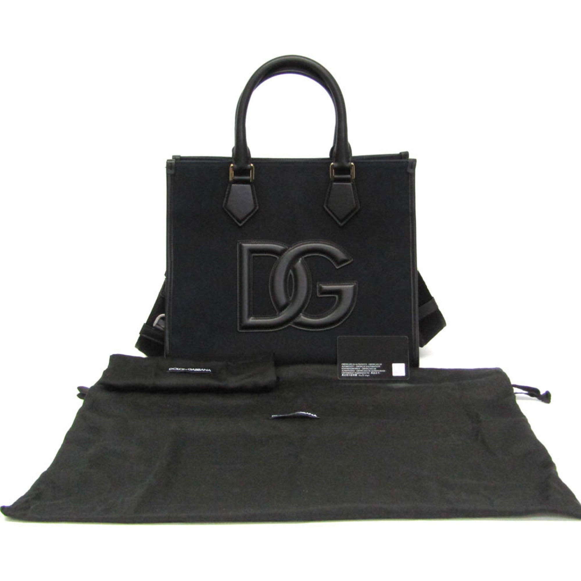 Dolce & Gabbana DG Logo · Canvas & Leather