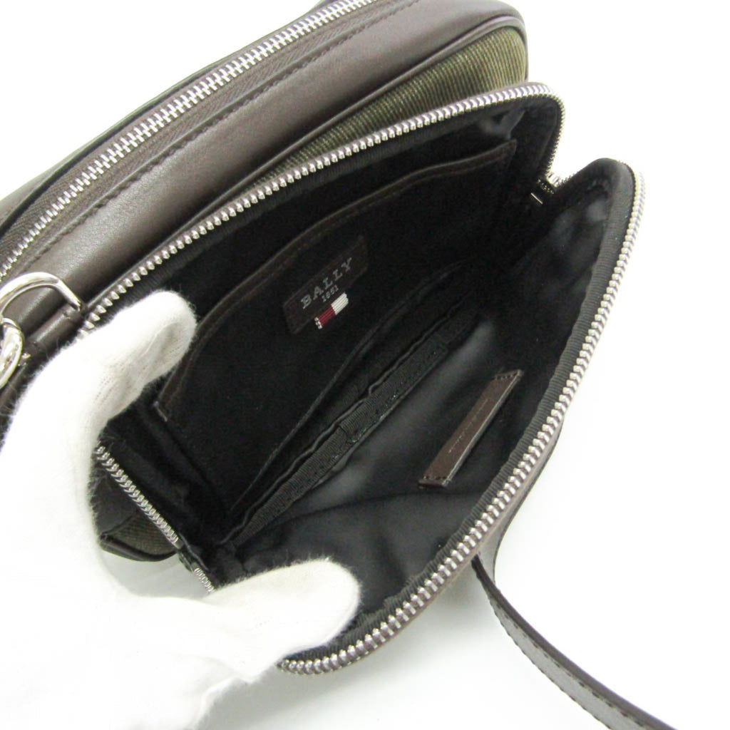 Bally · Canvas & Leather Shoulder Bag