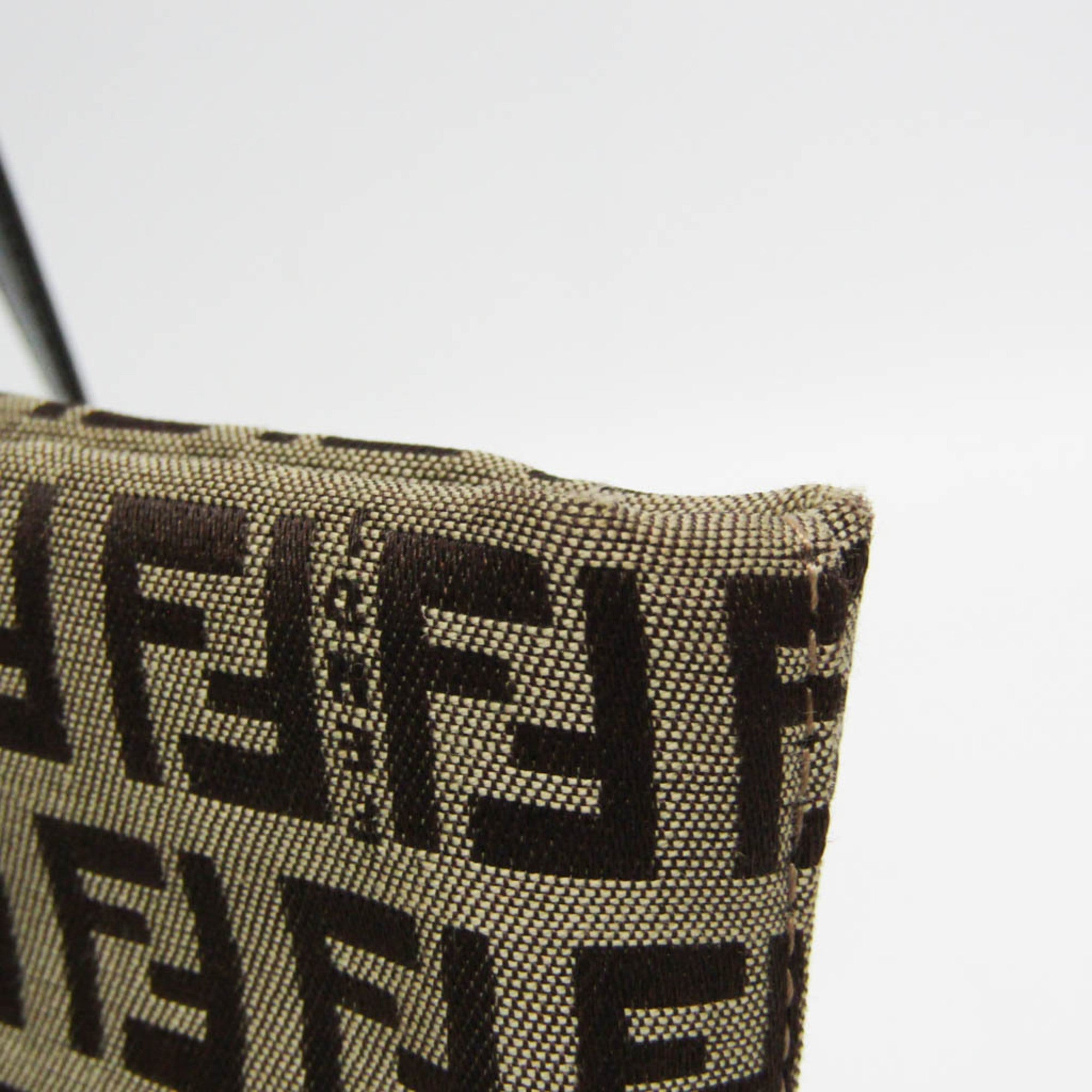 Fendi Zucchino · Canvas & Leather Tote
