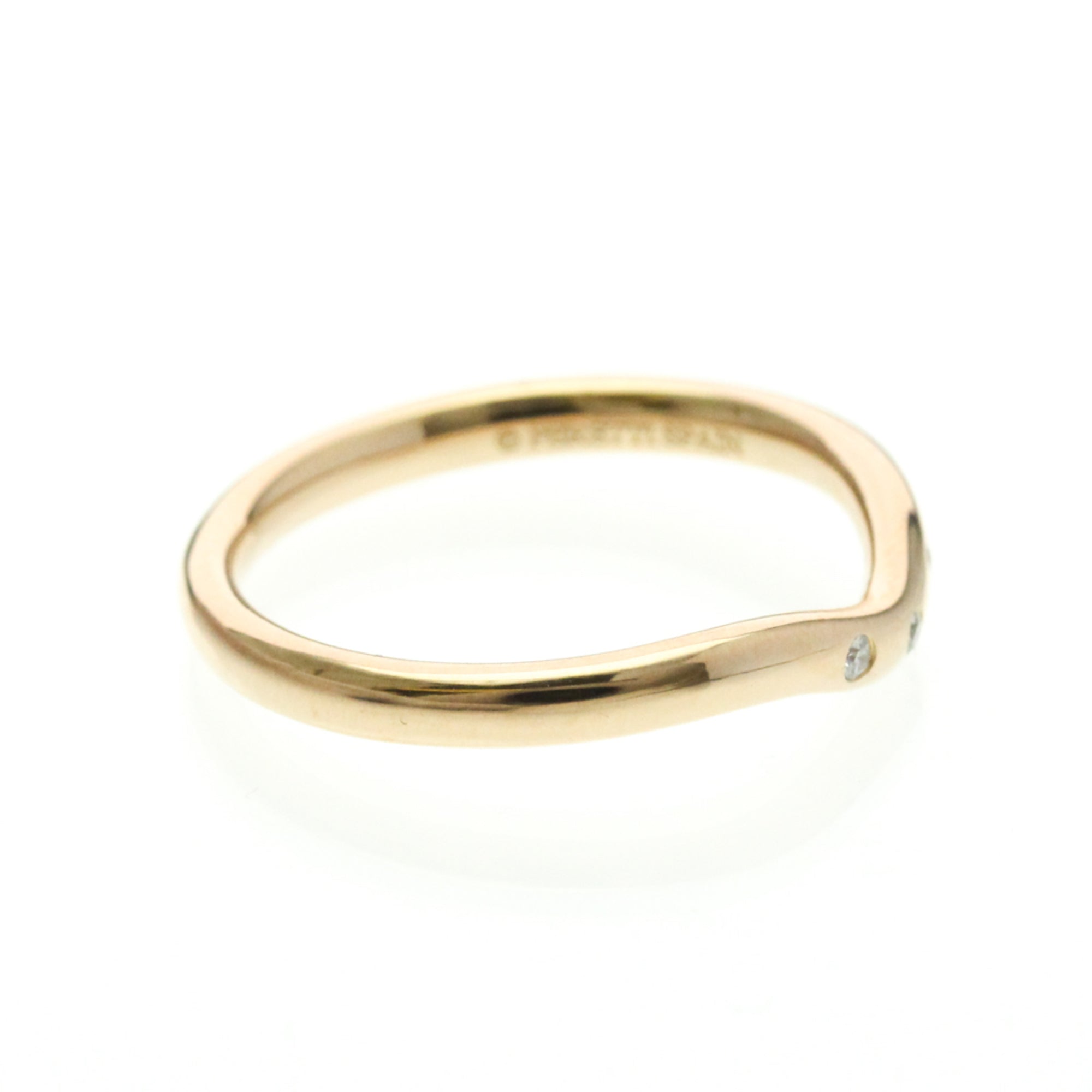Tiffany Curved Band · Rose Gold · Diamond