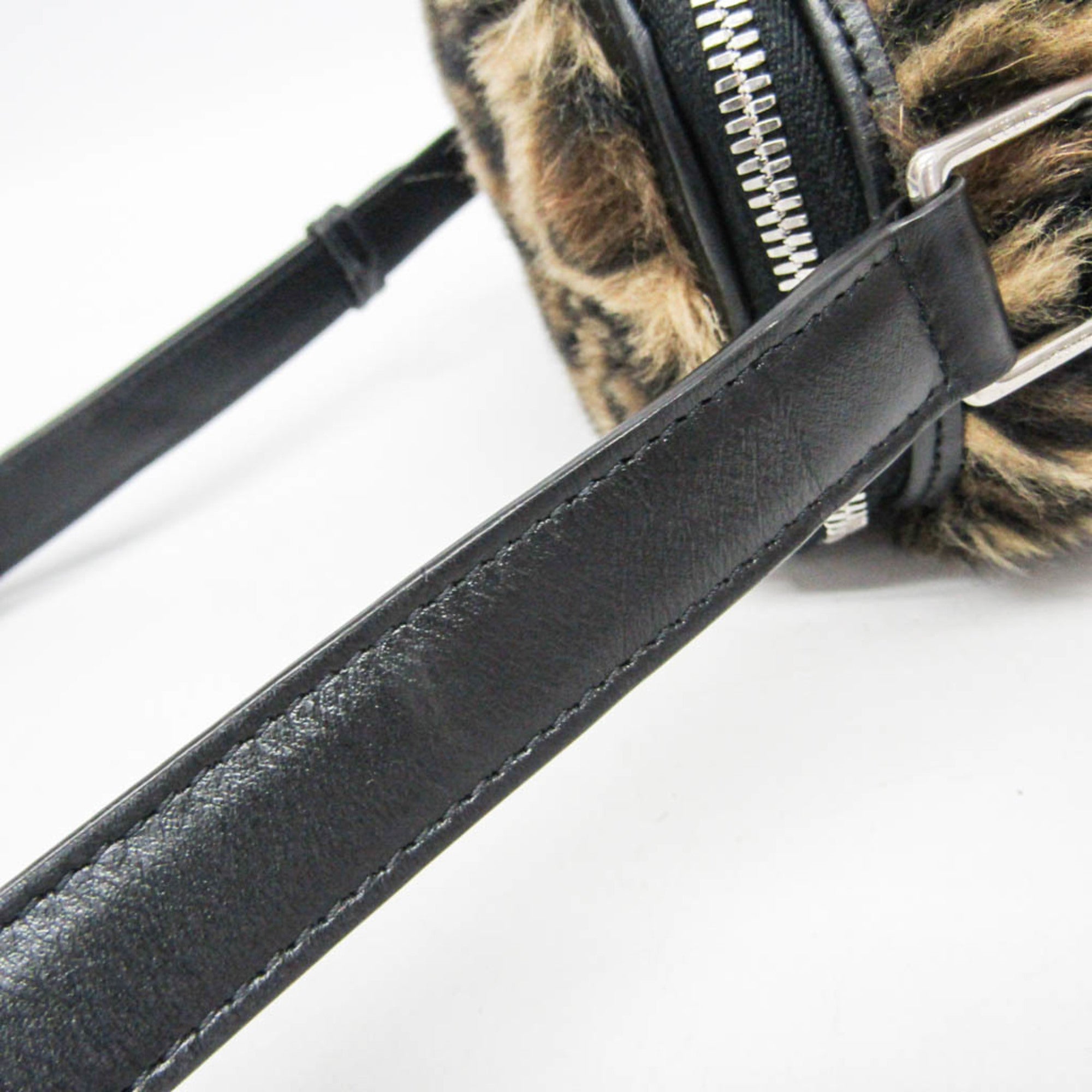 Celine Fluffy Box · Leopard Faux Fur