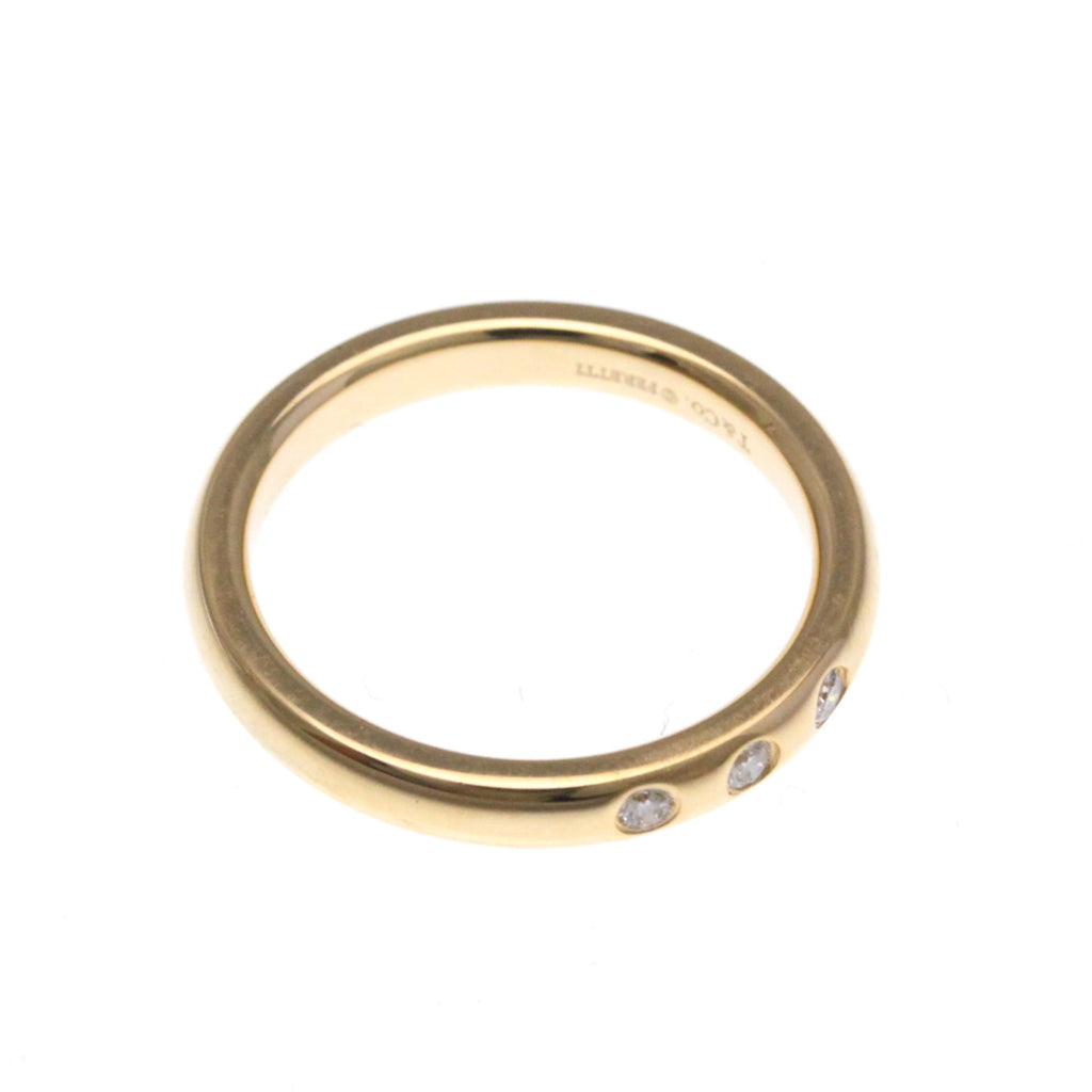 Tiffany Stacking Band · 3 Diamond · Rose Gold