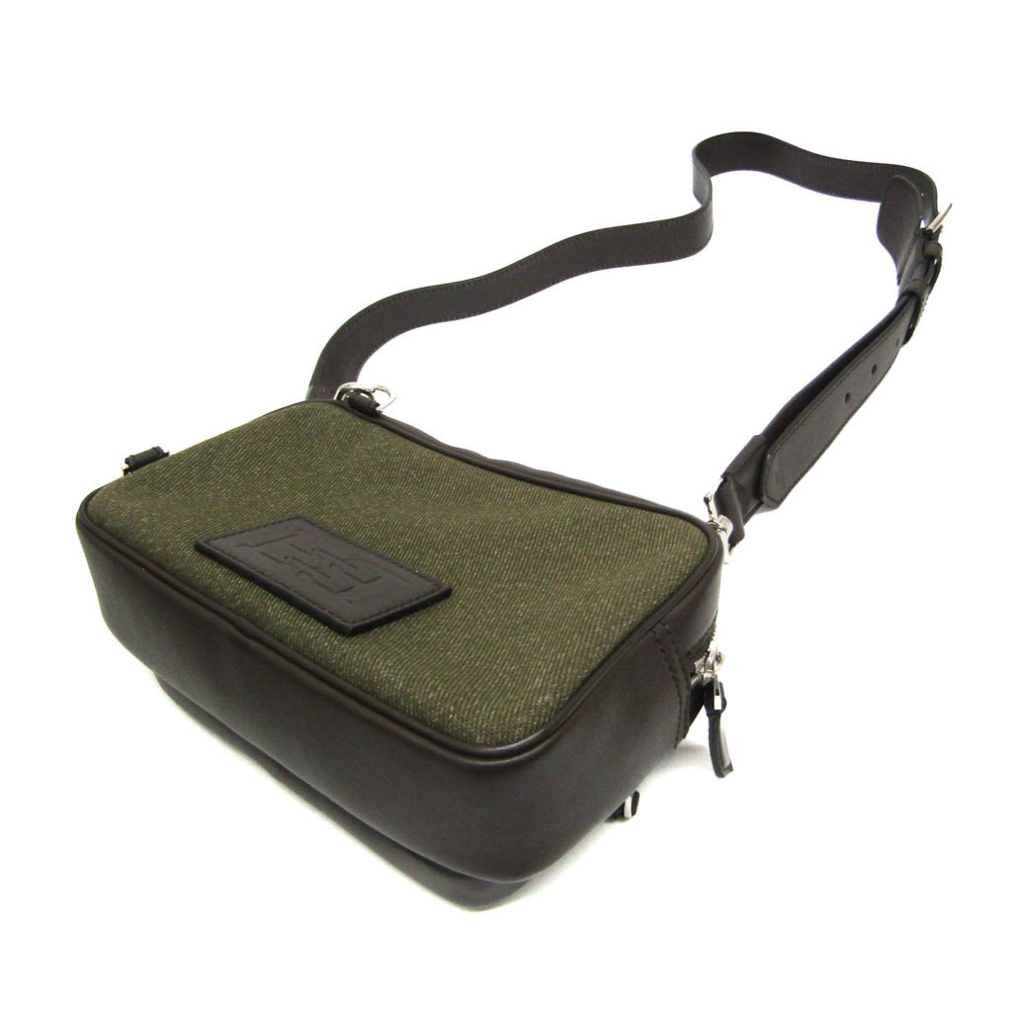 Bally · Canvas & Leather Shoulder Bag