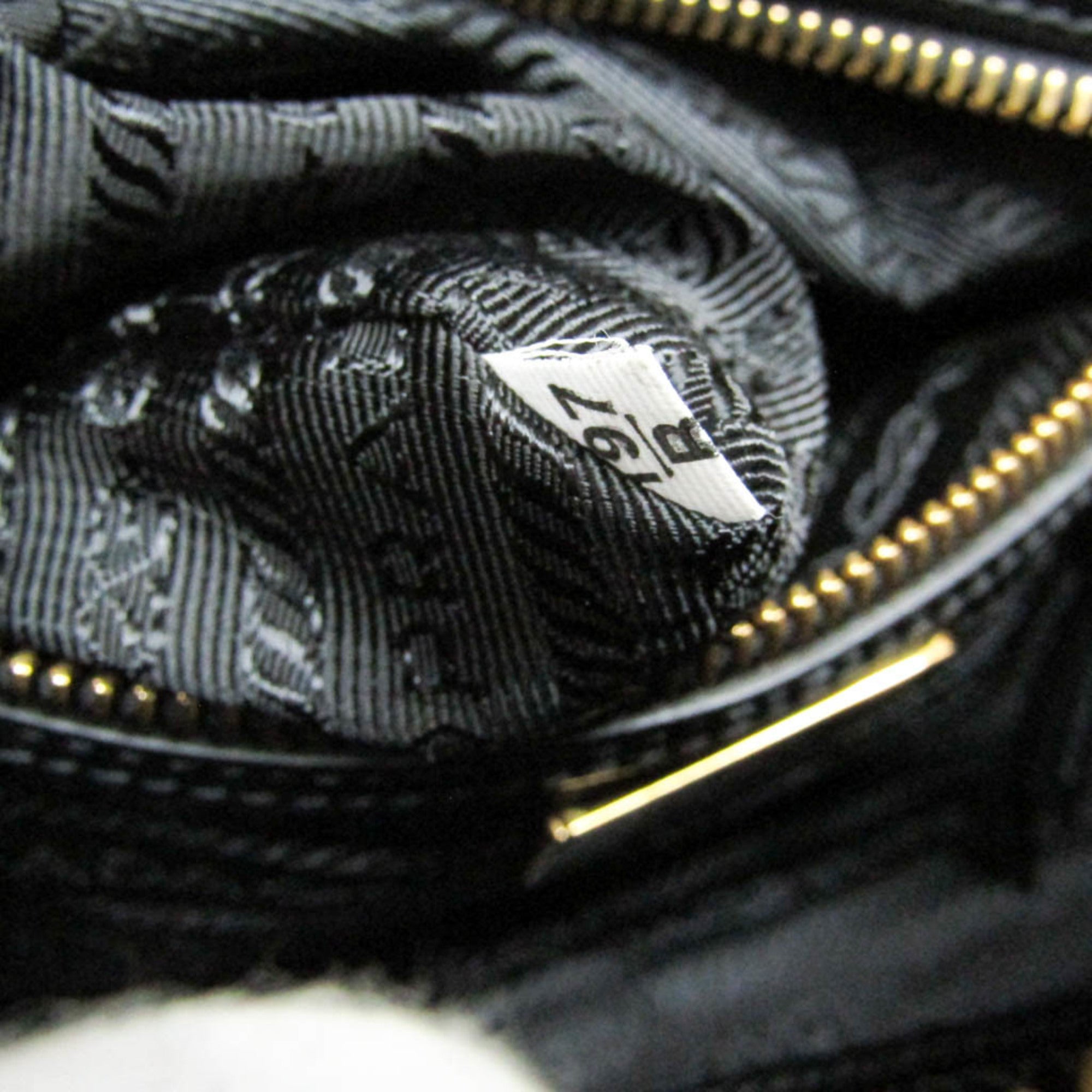 Prada Logo Jacquard · Leather