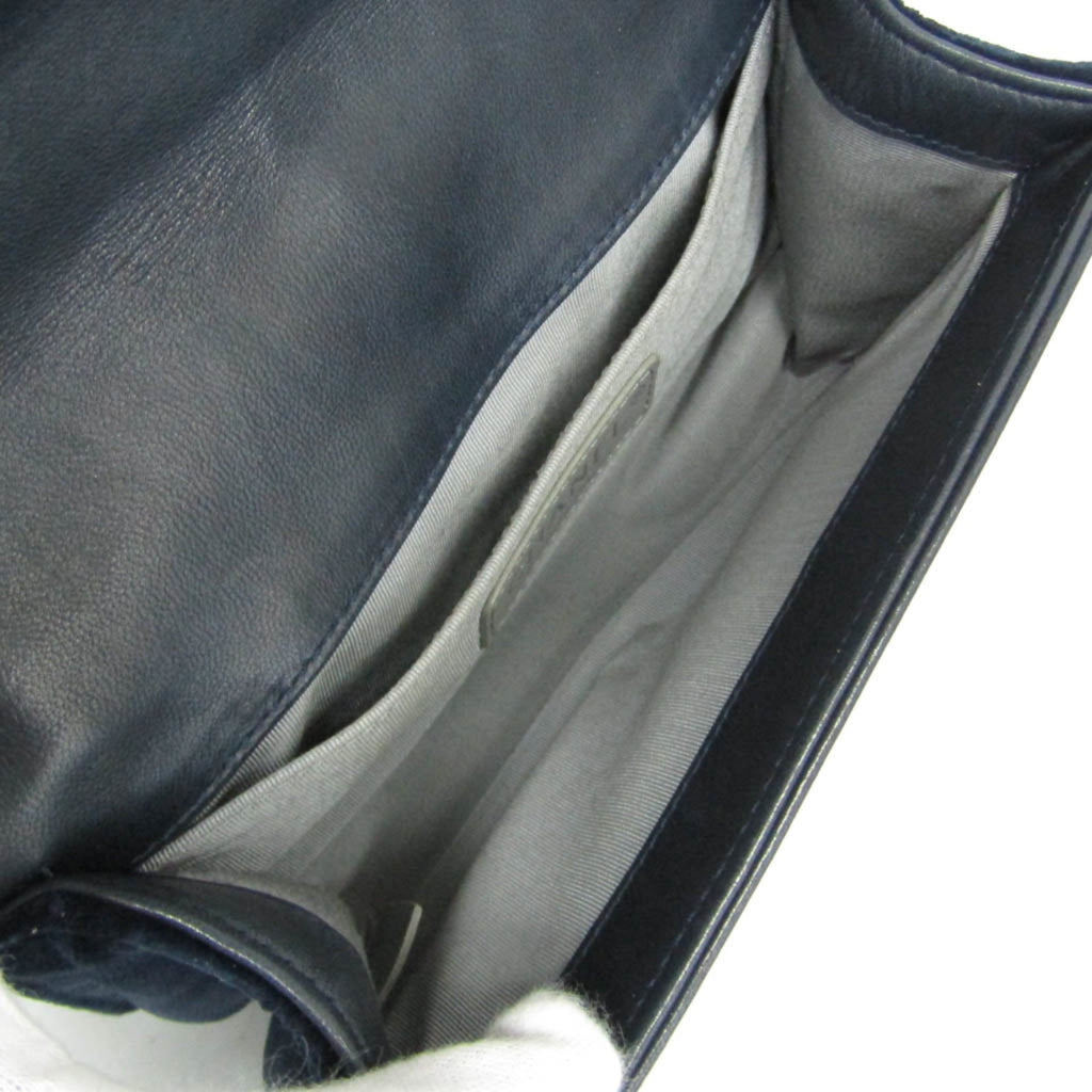 Chanel Boy · Velvet · Chain Shoulder Bag