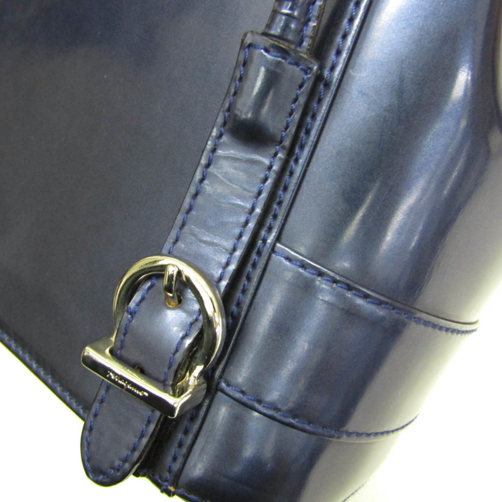 Salvatore Ferragamo Vara · Enamel Leather