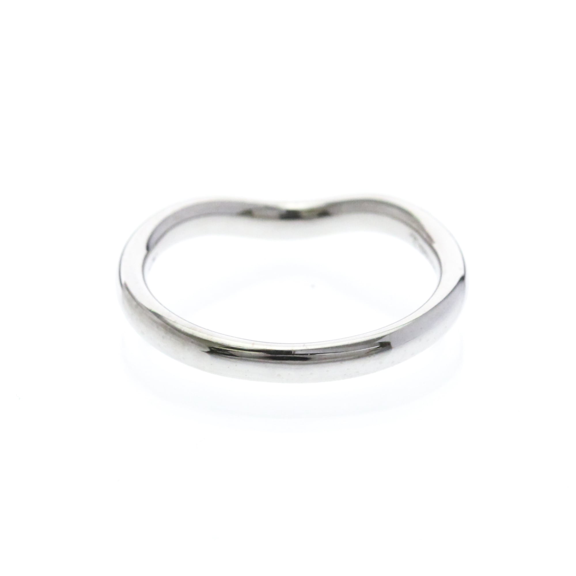 Tiffany Curved Band · Platinum · Diamonds