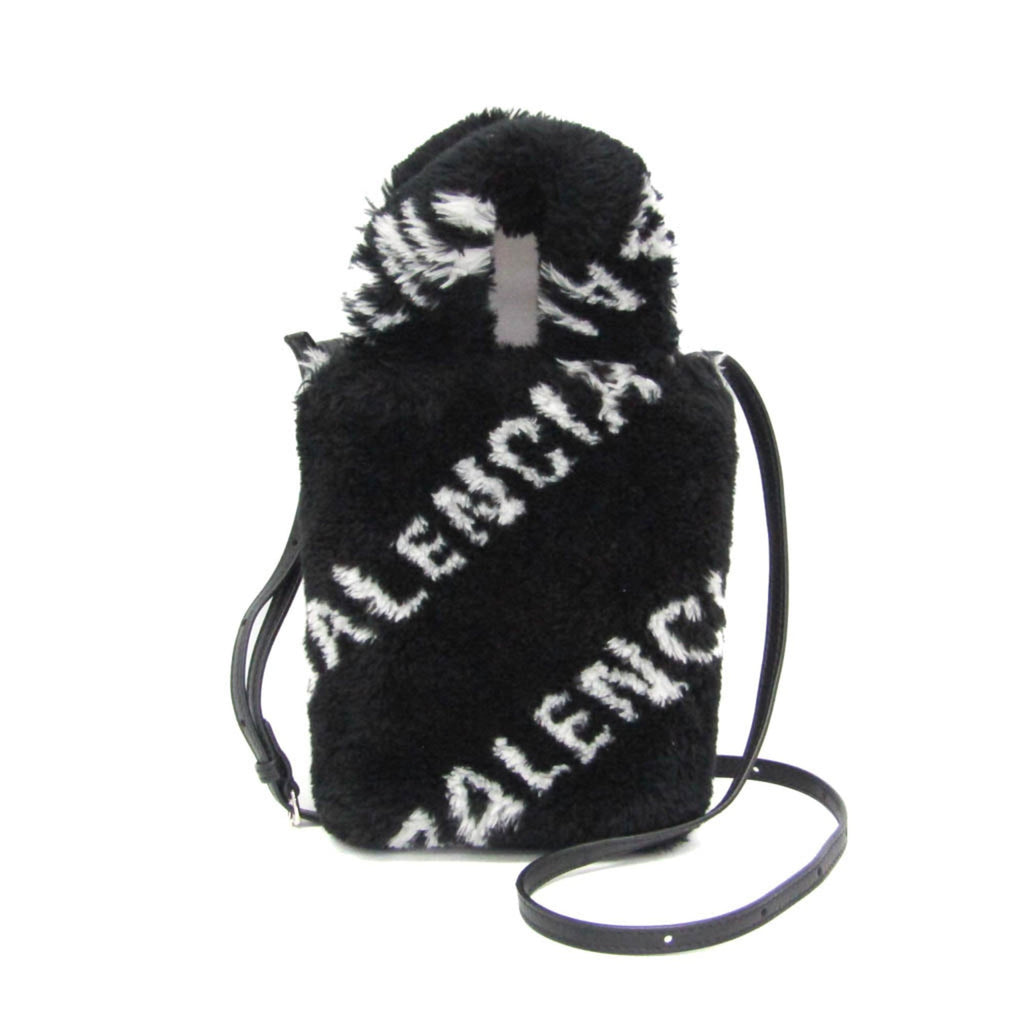 Balenciaga Everyday Phone Holder · Faux Fur