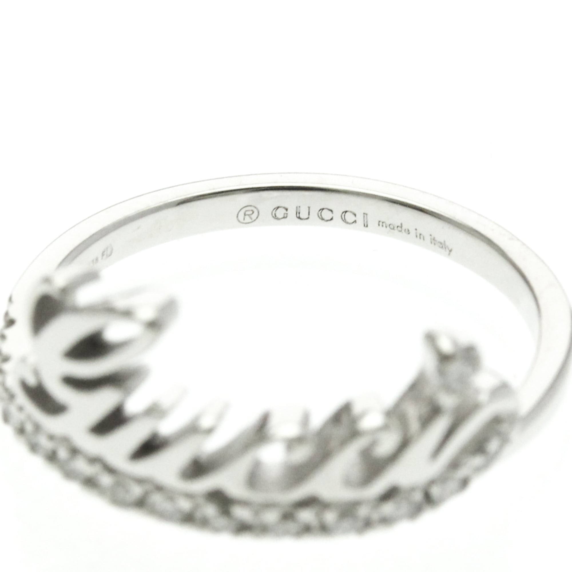 Gucci Logo Signature · 18K White Gold · Diamond