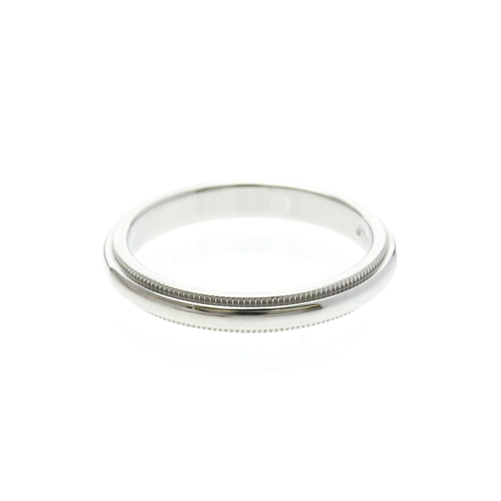 Tiffany Milgrain Band Ring · Platinum