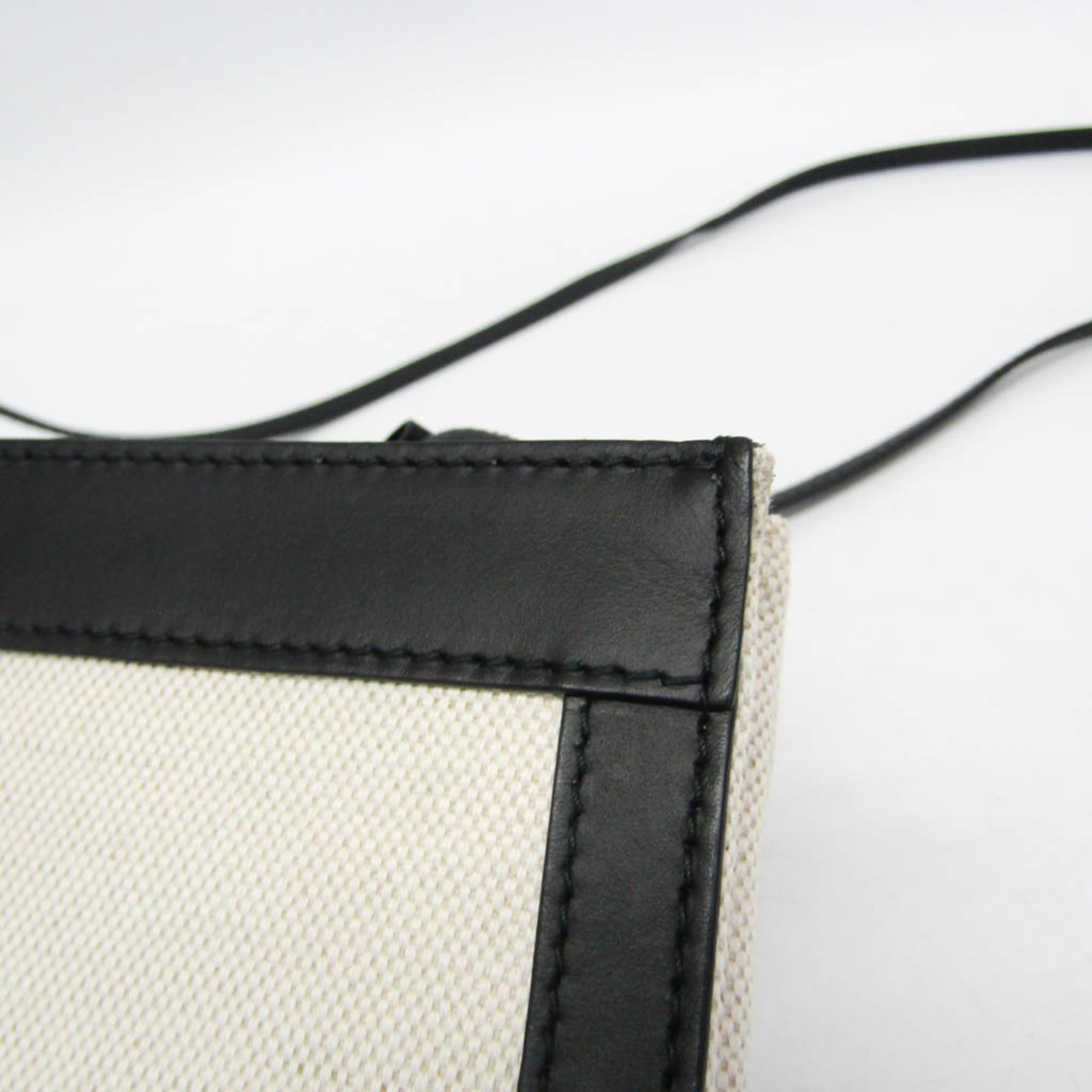Balenciaga Navy Pochette · Canvas & Leather