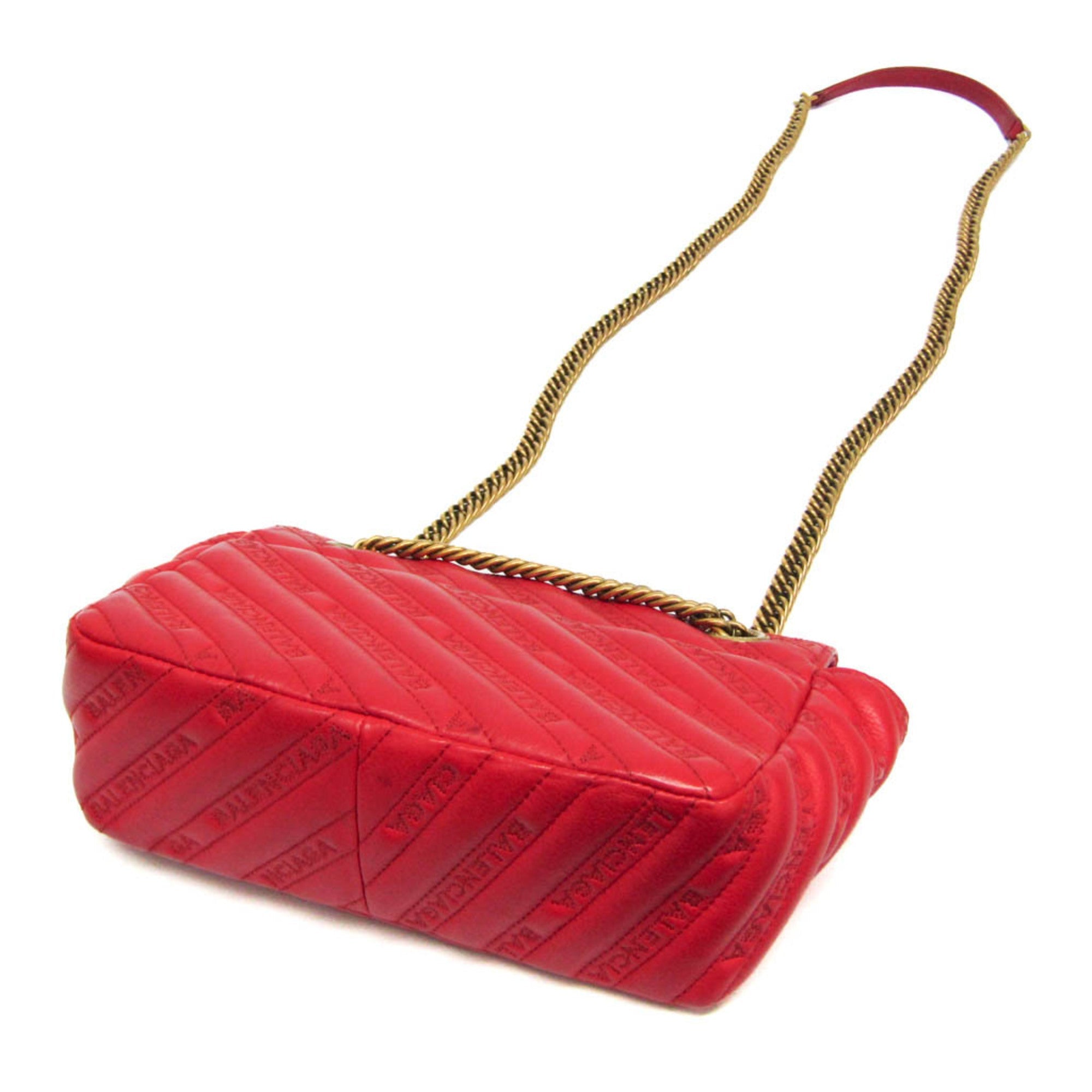 Balenciaga BB Logo · Leather Shoulder Bag